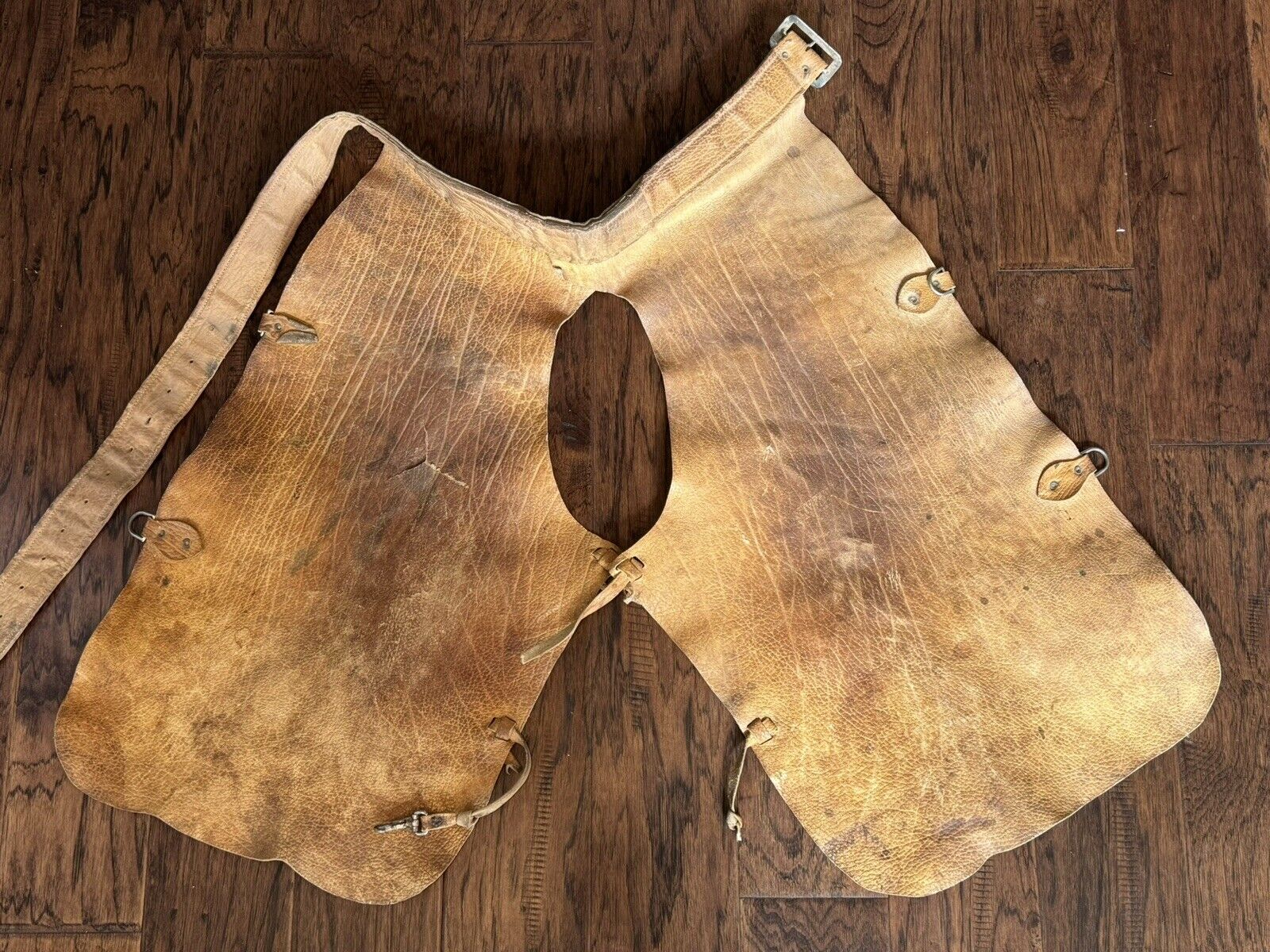 Vintage LEATHER CHAPS Chinks Farrier Great Grandpas  Cool Wall Art Cowboy Chaps