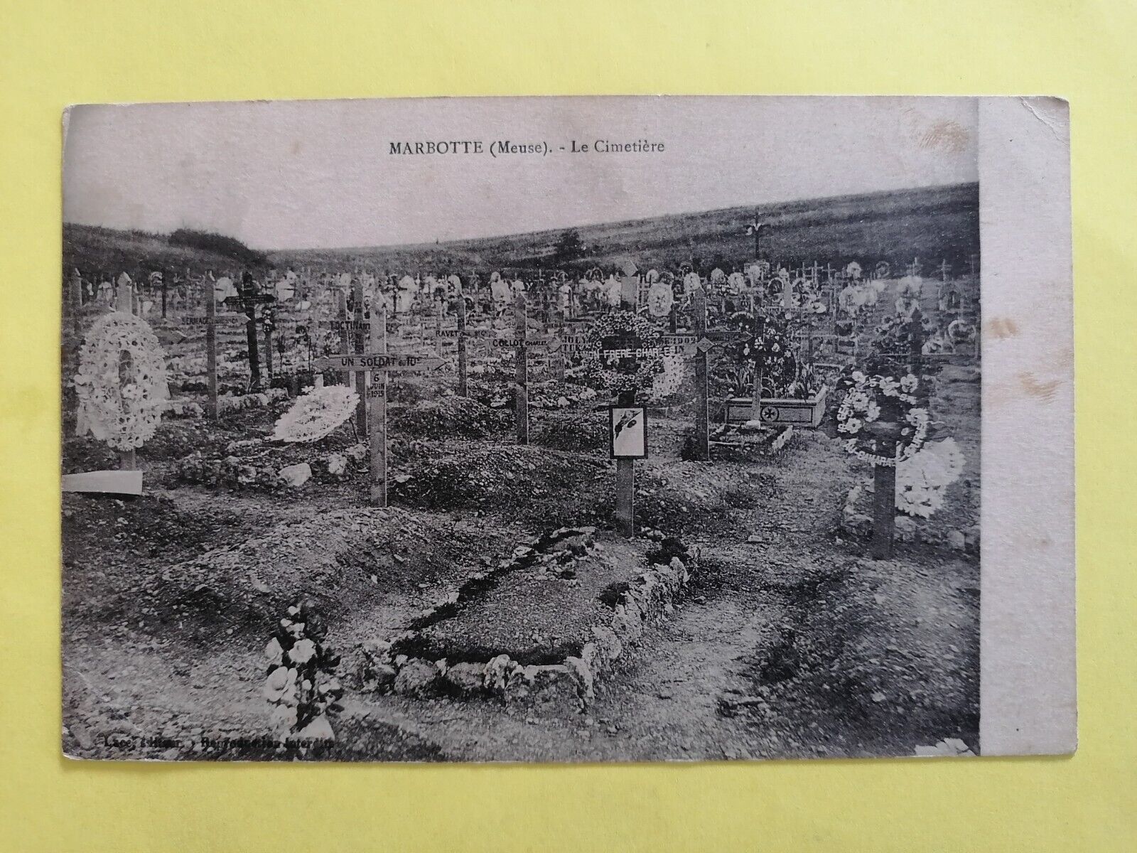 CPA FRANCE Guerre 1914 MARBOTTE (Meuse) Le CEMETERY Military Tombs
