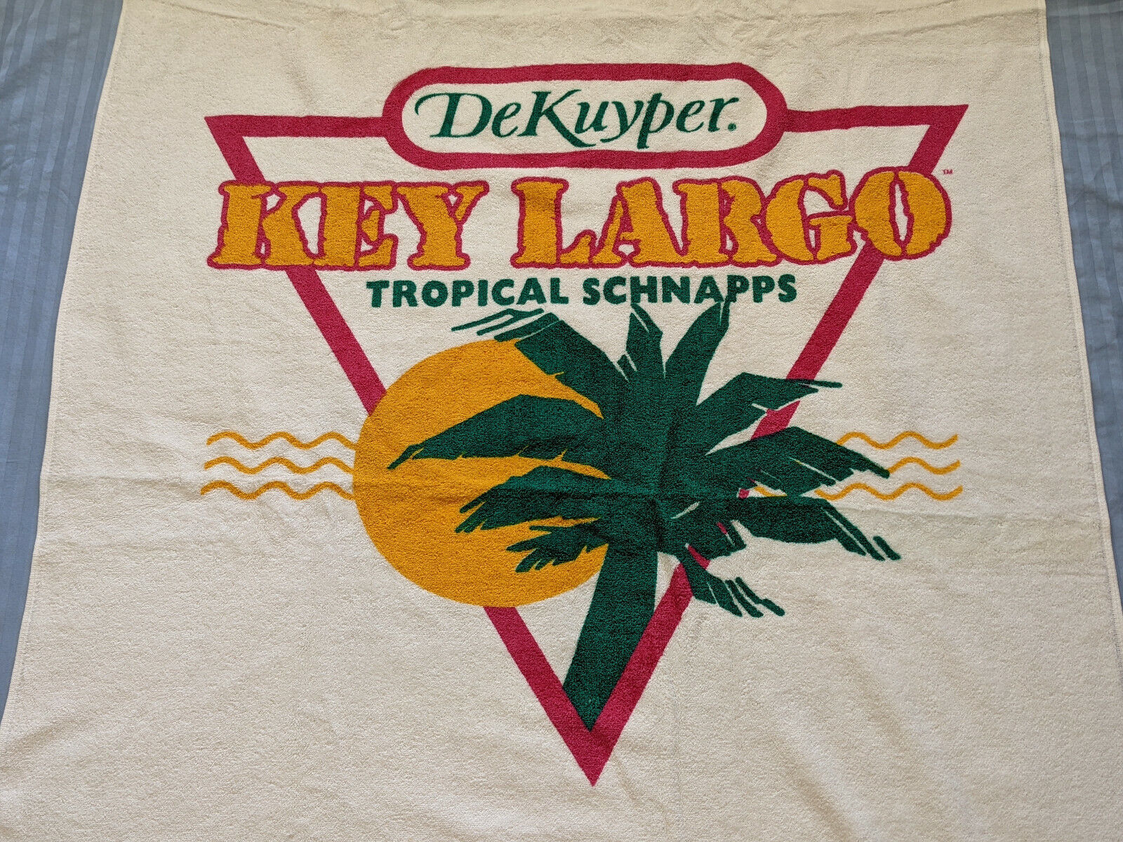 New Vintage 80s / 90s DeKuyper Key Largo Tropical Schnapps Beach Towel 70\