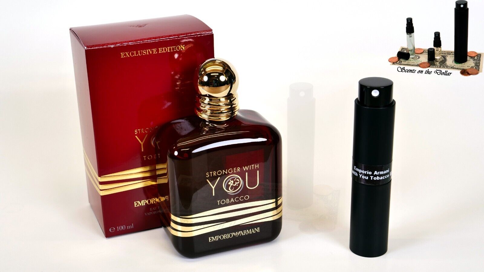 Emporio Armani - Stronger with You Tobacco Eau De Parfum (EDP) 8mL Travel Spray