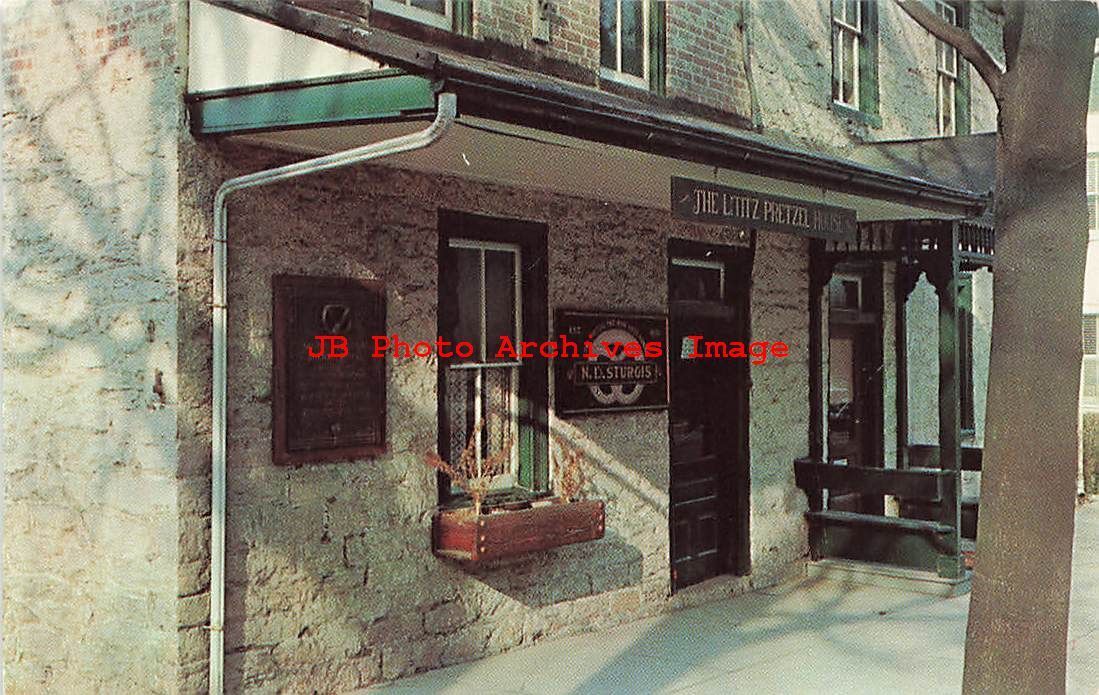 PA, Lititz, Pennsylvania, Lititz Pretzel House, Entrance View, Dexter No 11160-B