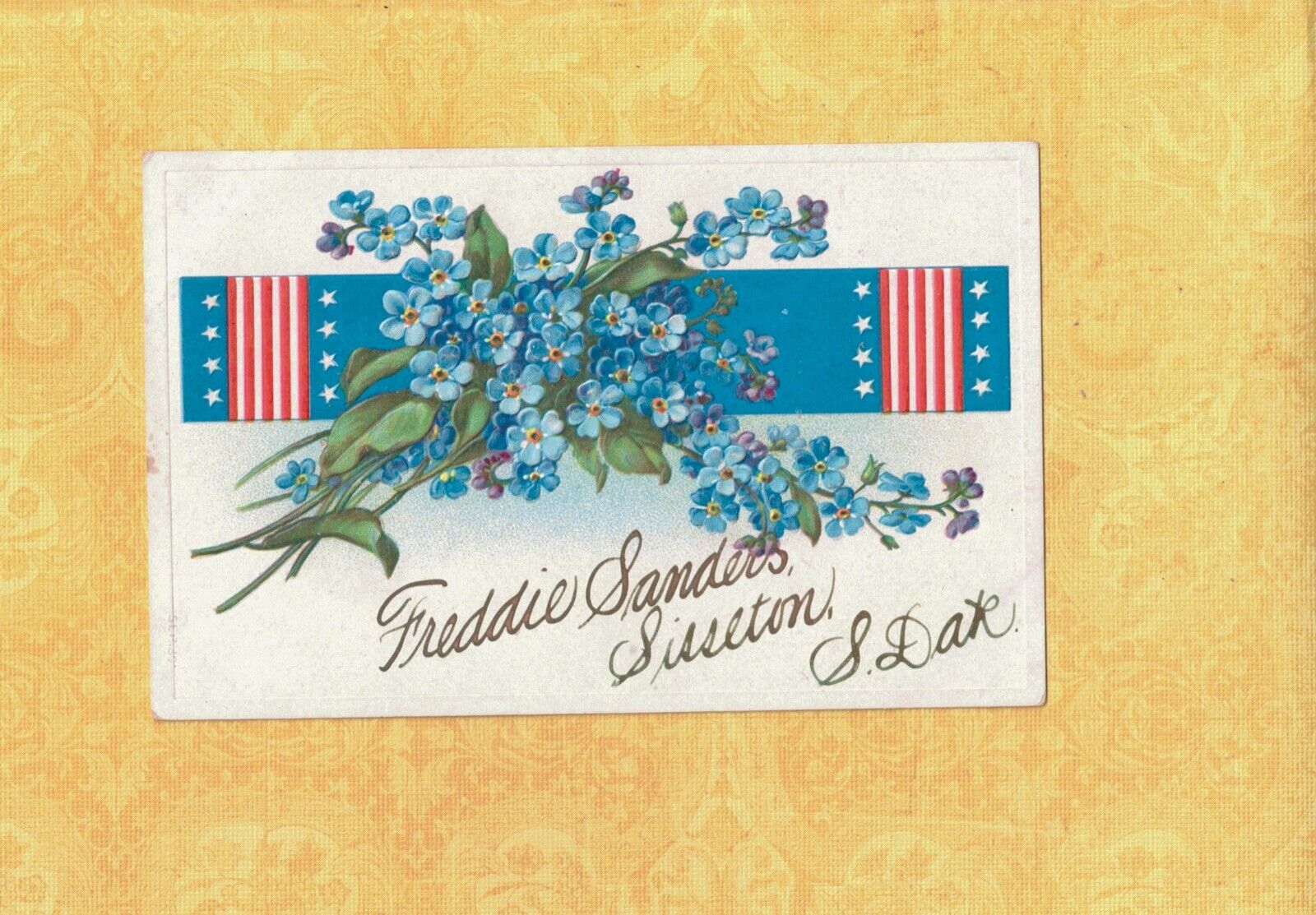 SD Sisseton rare 1908-14 antique postcard FREDDIE SANDERS South Dakota 