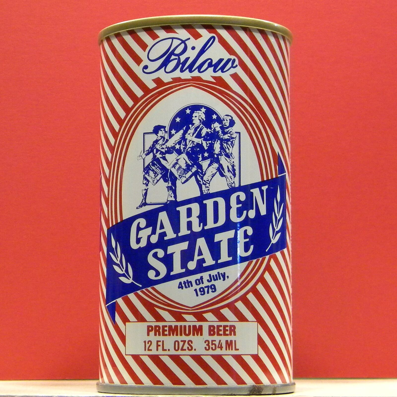 Bilow 1979 Garden State Beer S/S Can 4th of July Walter Wisconsin 421 1+ A/F
