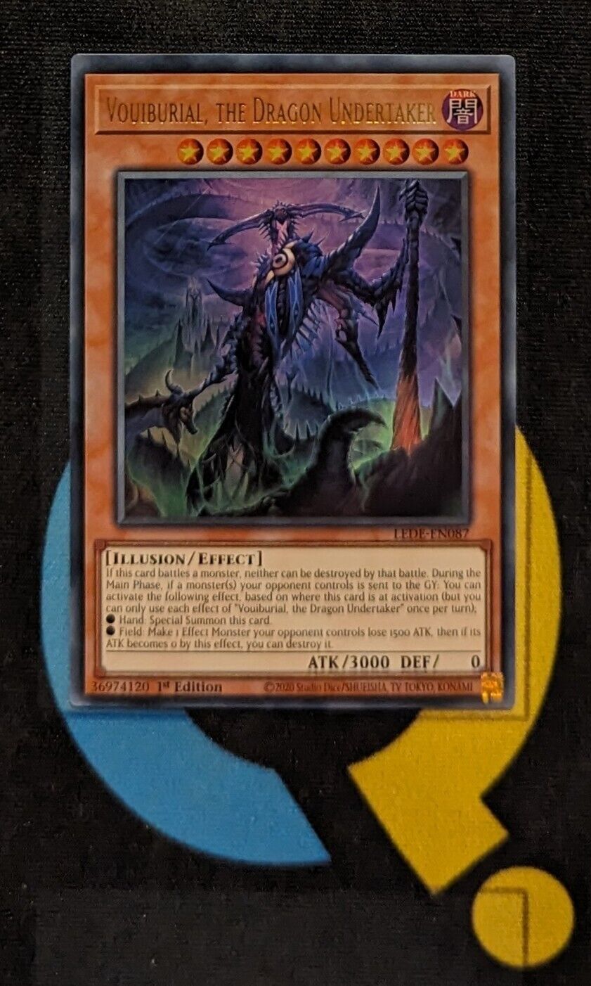 LEDE-EN087 Vouiburial, the Dragon Undertaker Ultra Rare 1st Edition YuGiOh