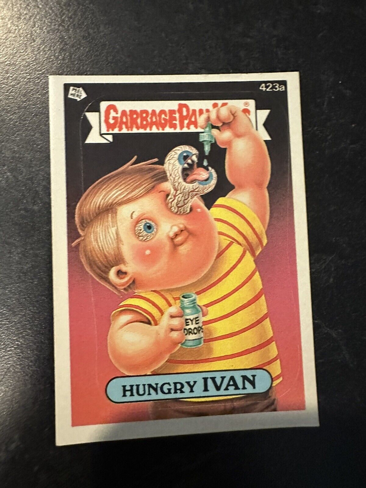 1987 Topps Garbage Pail Kids Series 11 Lucy Lock-It (One Star Back) #418a.1 d8k