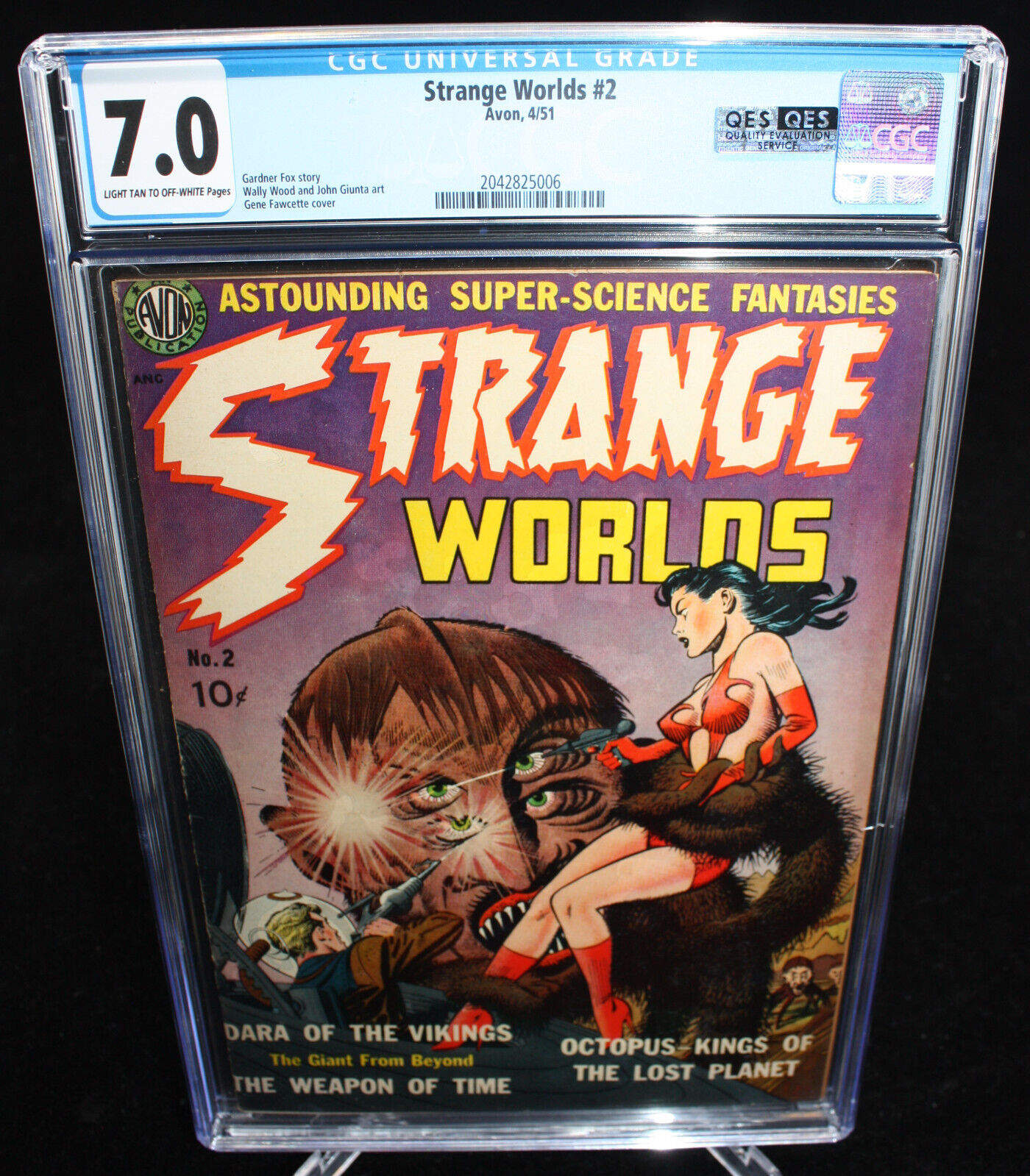 Strange Worlds #2 (CGC 7.0) Gene Fawcette Cover - 1951