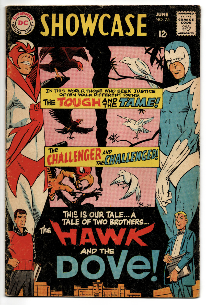 Showcase #75 Ditko 1968 DC 1st appearance Hawk and Dove