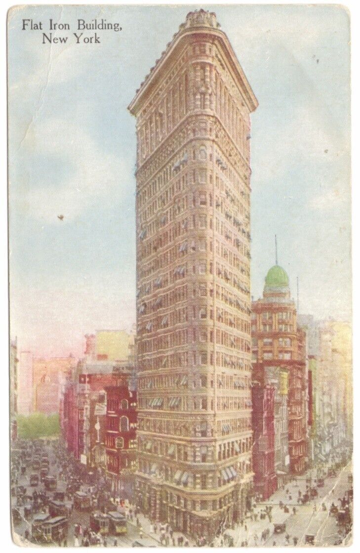 Vintage Postcard, Flat Iron Building, New York