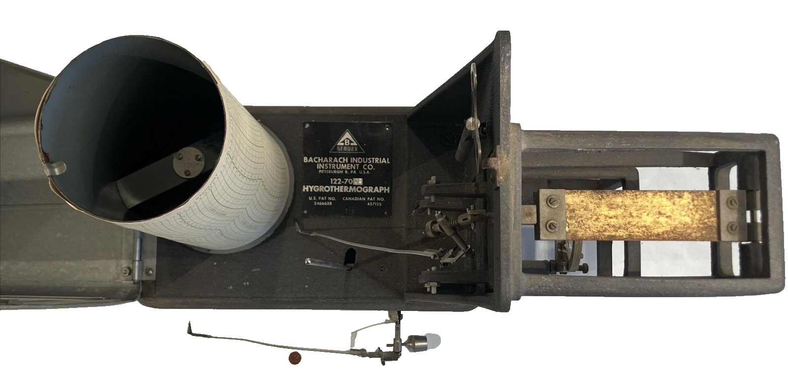Vintage BACHARACH B Serdex Hygrothermograph 122-70xx Pittsburg USA AS-IS