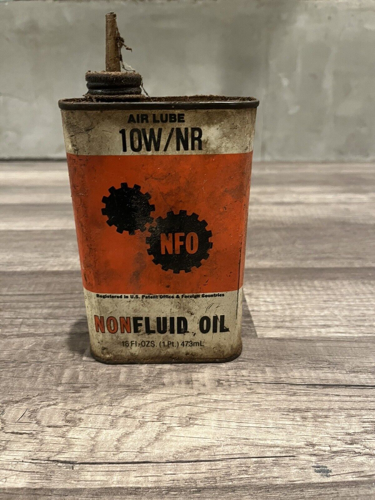 Vintage NFO Nonfluid Oil Can