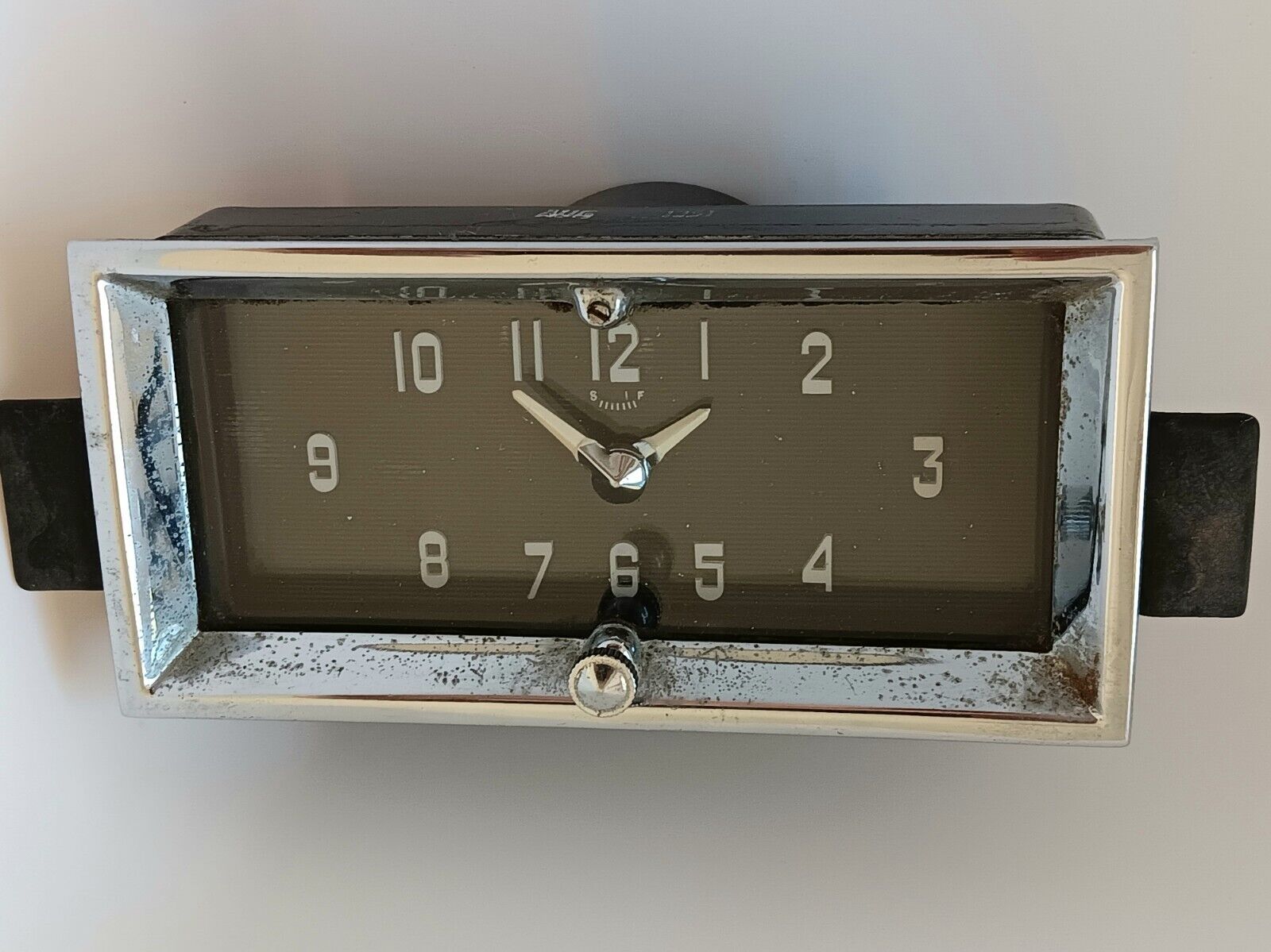 Vintage Cadillac Clock 1950 1951 1952 with Mounting Brackets dated 1951 Westclox