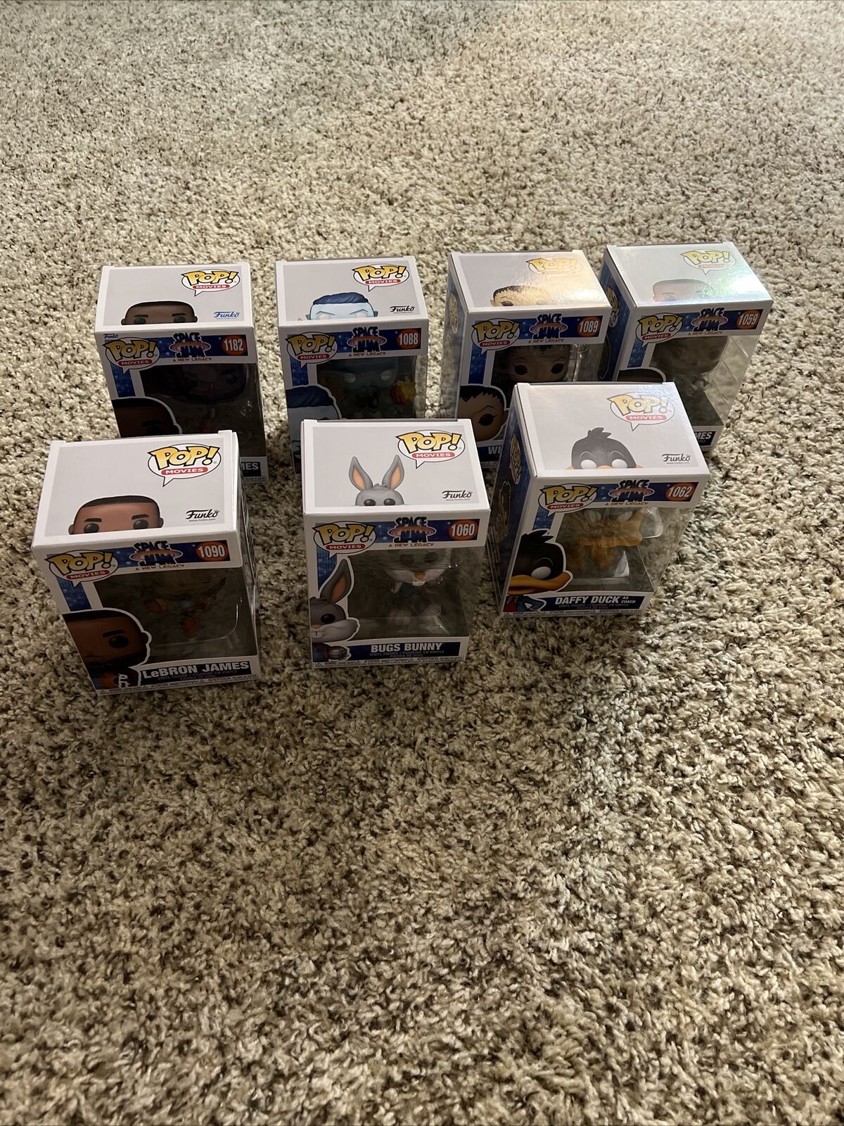 Funko pop Space Jam 2 -A New Legacy Set, Lot of 7