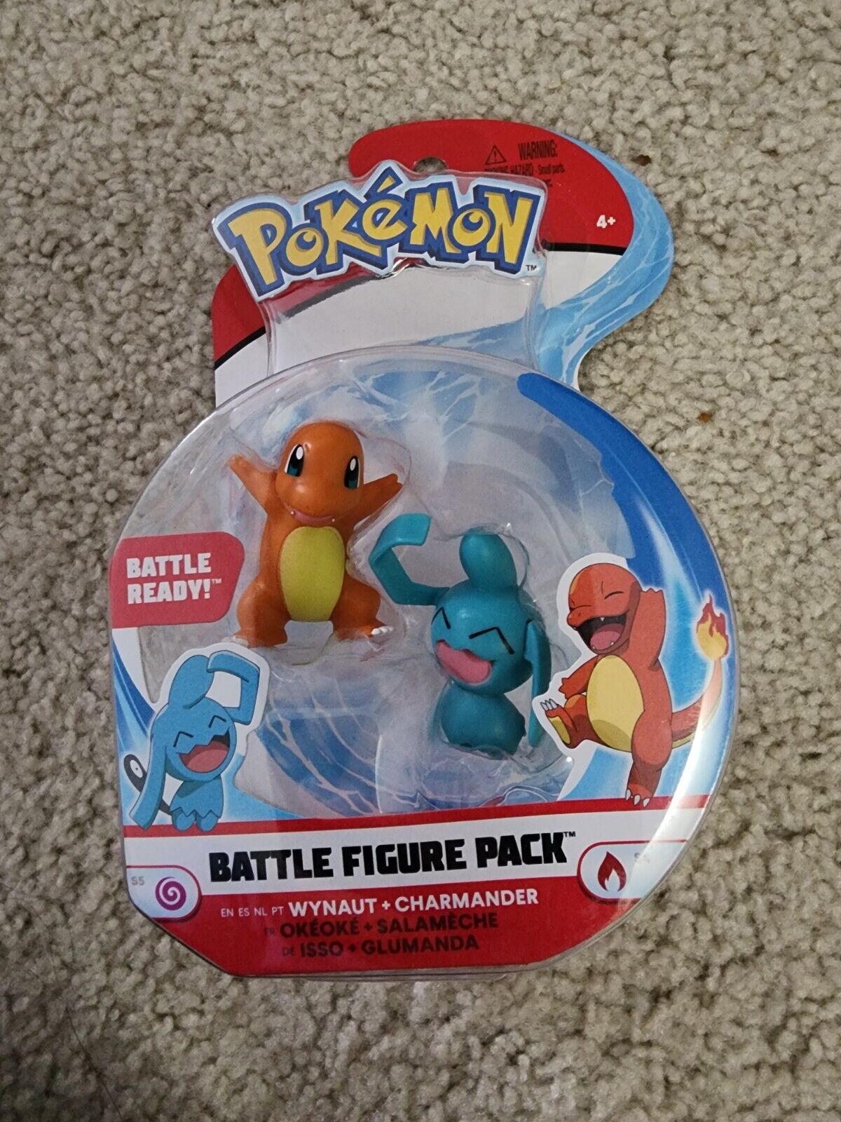 Pokemon Battle Figure Pack Wynaut + Charmander 