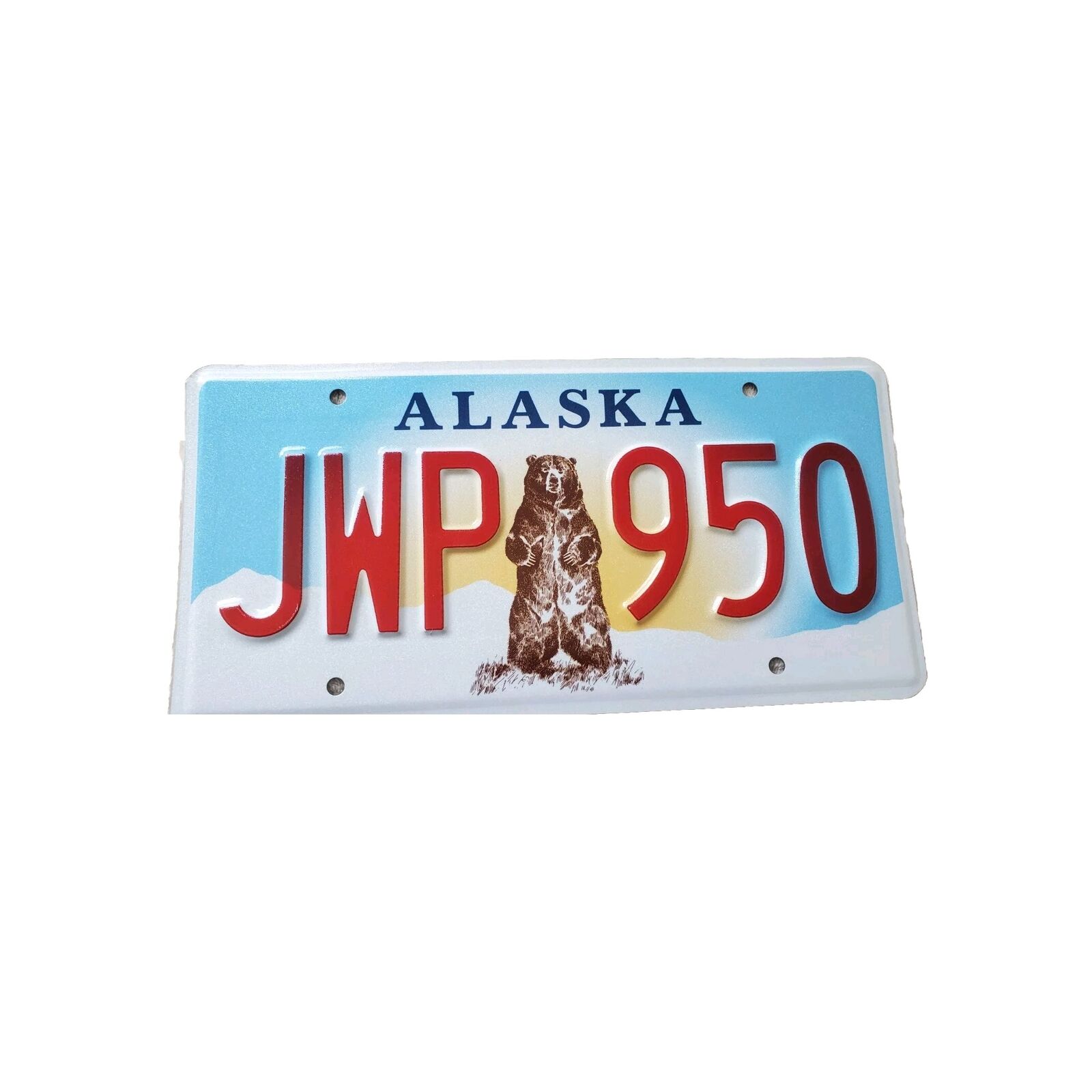 Alaska Standing Bear License Plate #JWP950  Expired 3 Years    BUY NOW $9.99