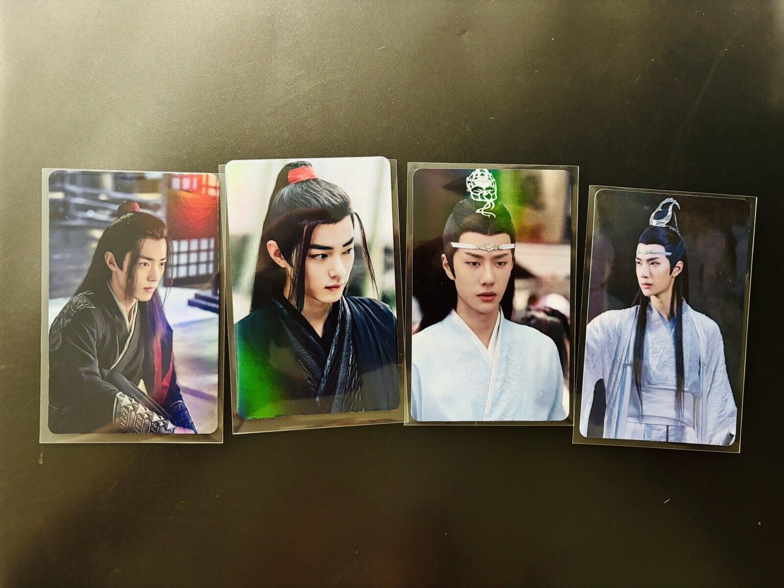 4pcs The Untamed Holo Cards Cdrama Wei Wuxian Mo Dao Zu Shi MDZS Xiao Zhan