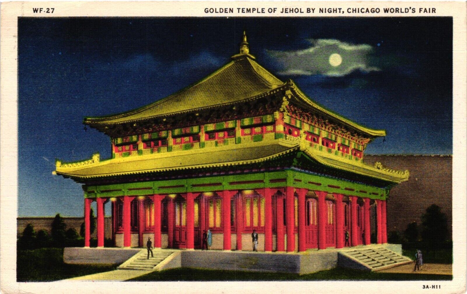 Postcard Golden temple of Jehol, Chicago, Illinois