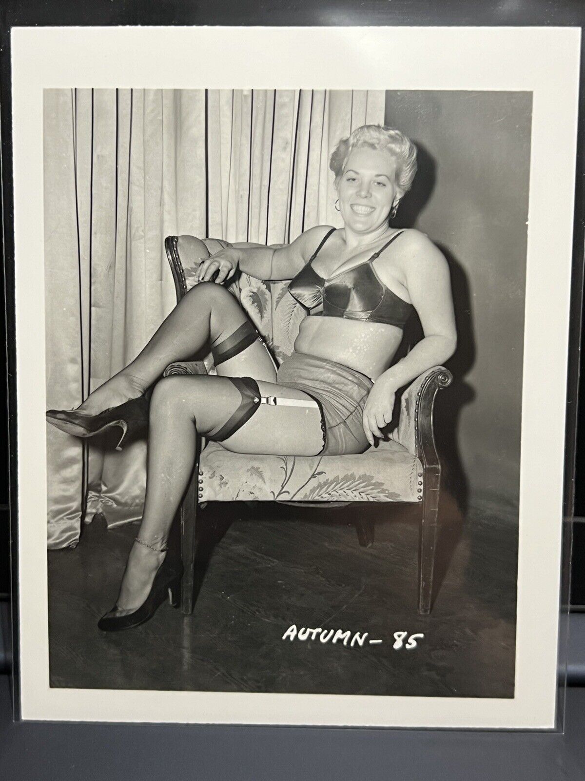 Vintage Studio 1940s Pinup Photo Risqué Underwear Irving Klaw