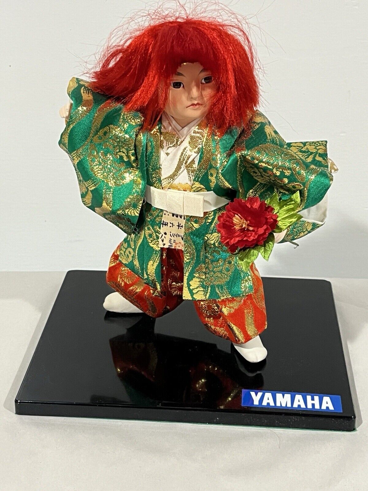 Yamaha Kyugetsu warrior Doll Japanese Made In Tokyo Japan Collectible . Red Hair