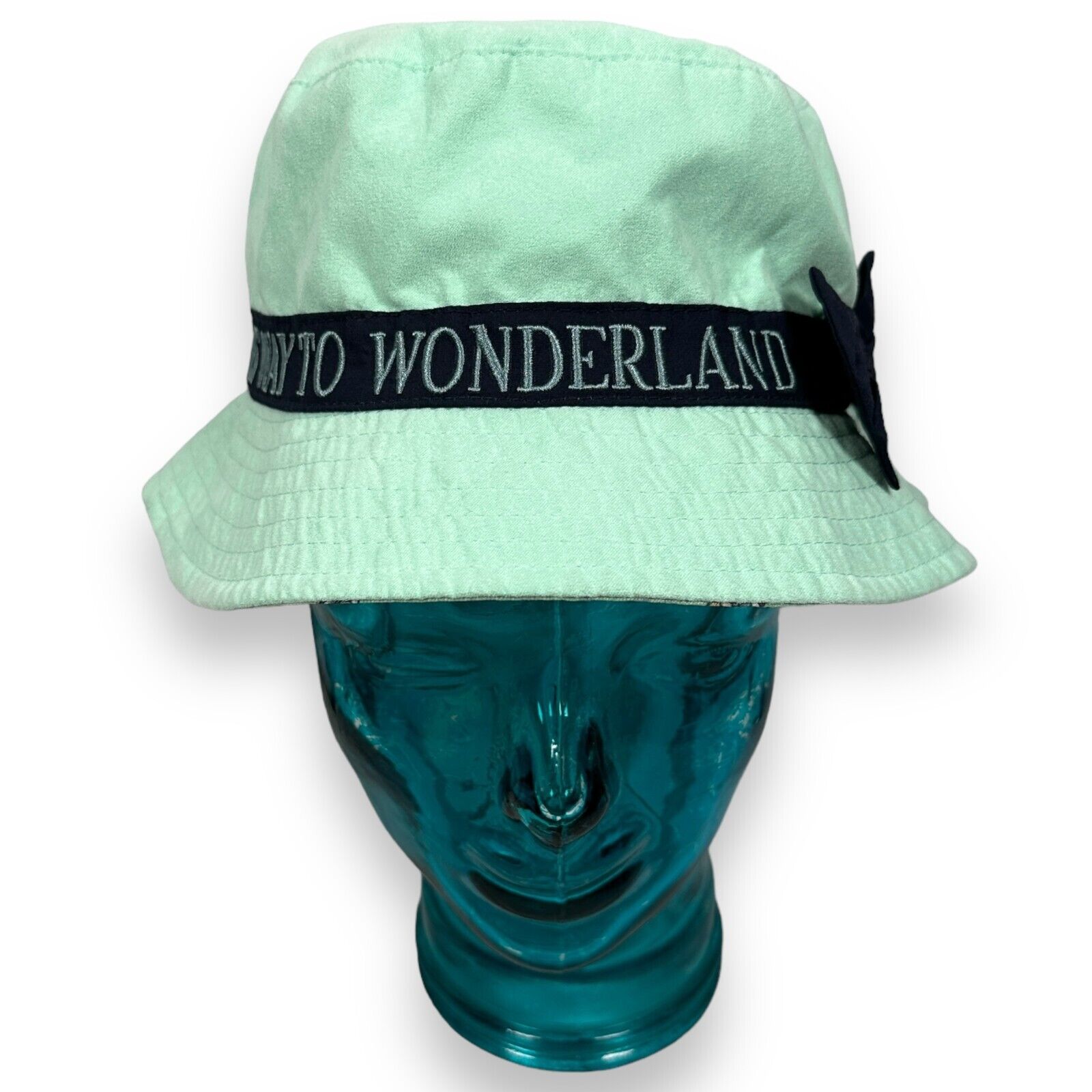 Disney Parks Alice in This Way to Wonderland Bucket Hat Adult Aqua One Size New