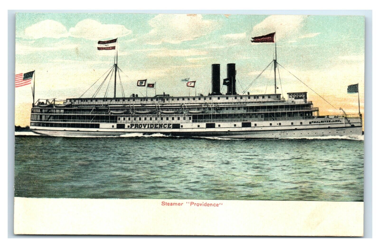 Postcard Steamer Providence, unused T35