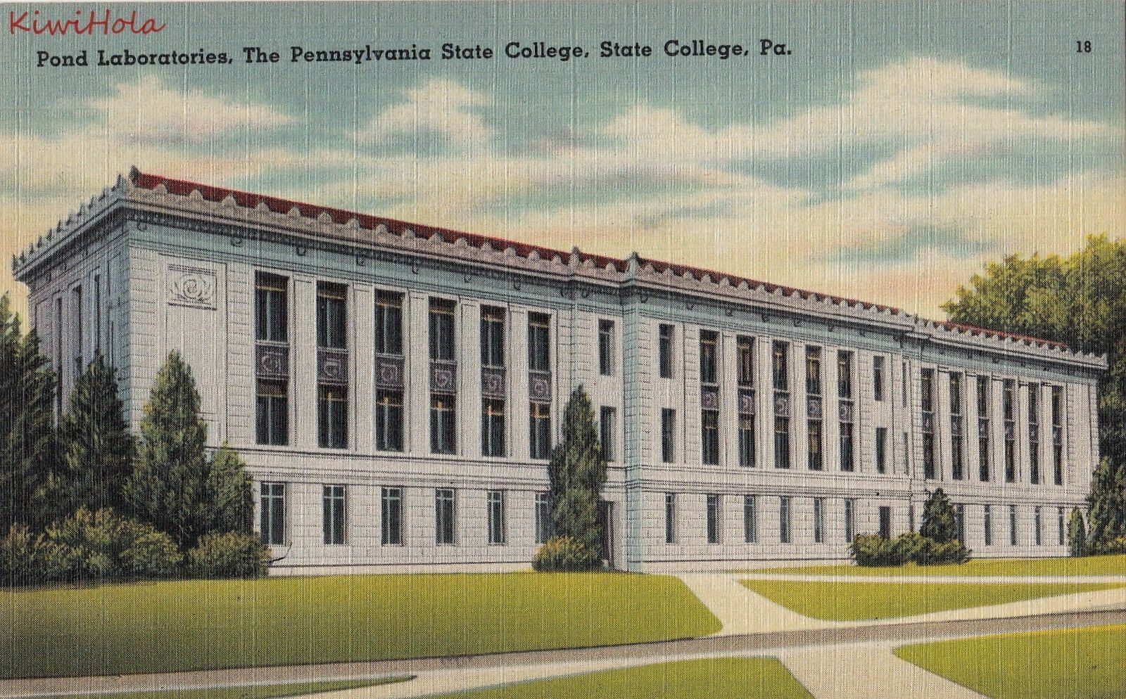 Postcard Pond Laboratories Pennsylvania State College State College PA