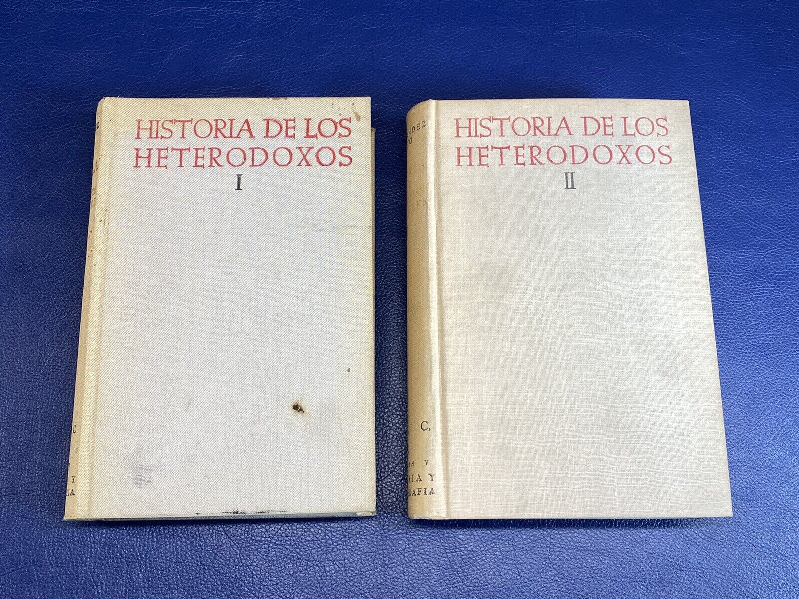 Historia De Los Heterodoxos Españoles 1956, Dos Tomos, Editorial B.A.C.