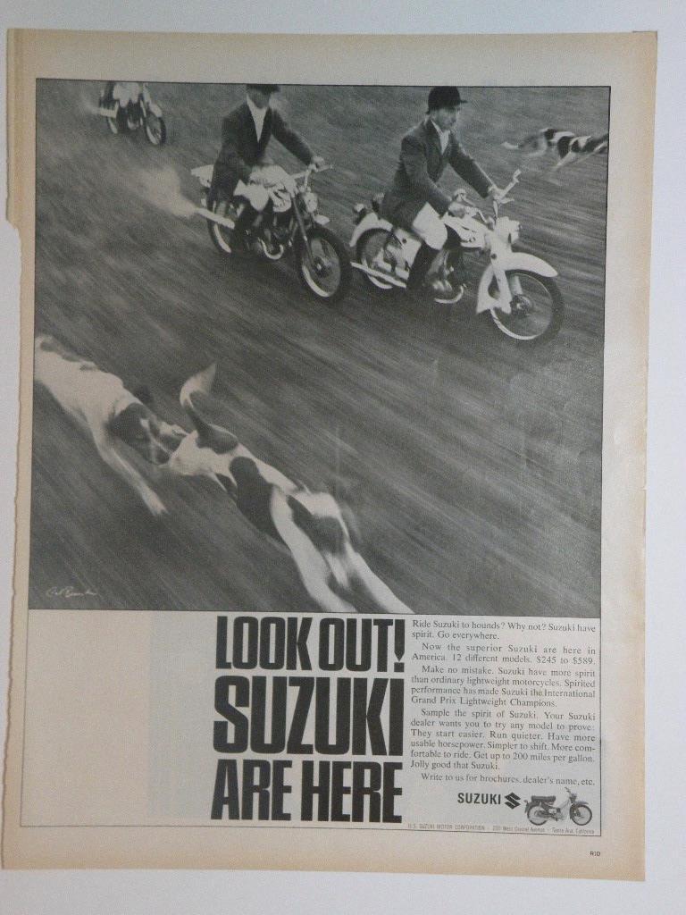 Magazine Ad* - 1964 - Suzuki Motorcycles