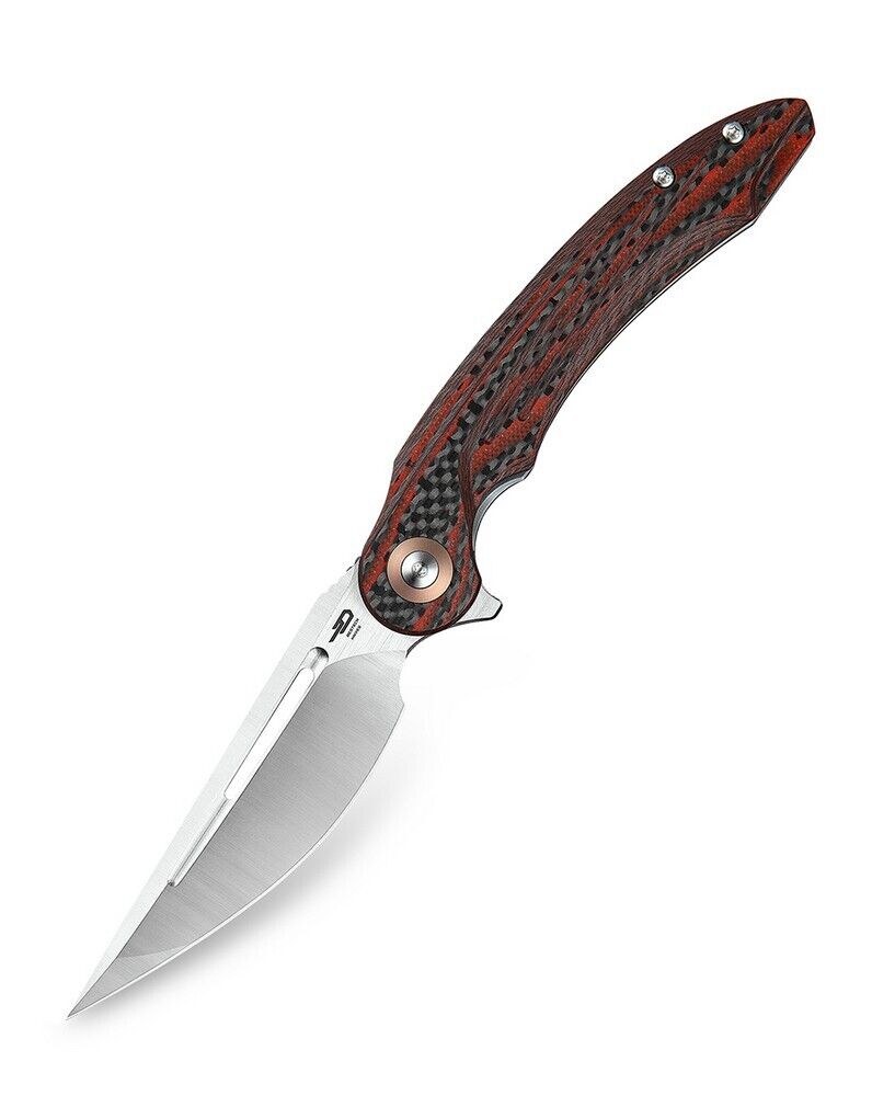 Bestech Knives Irida Linerlock Pocket Knife Carbon Fiber - BG25E