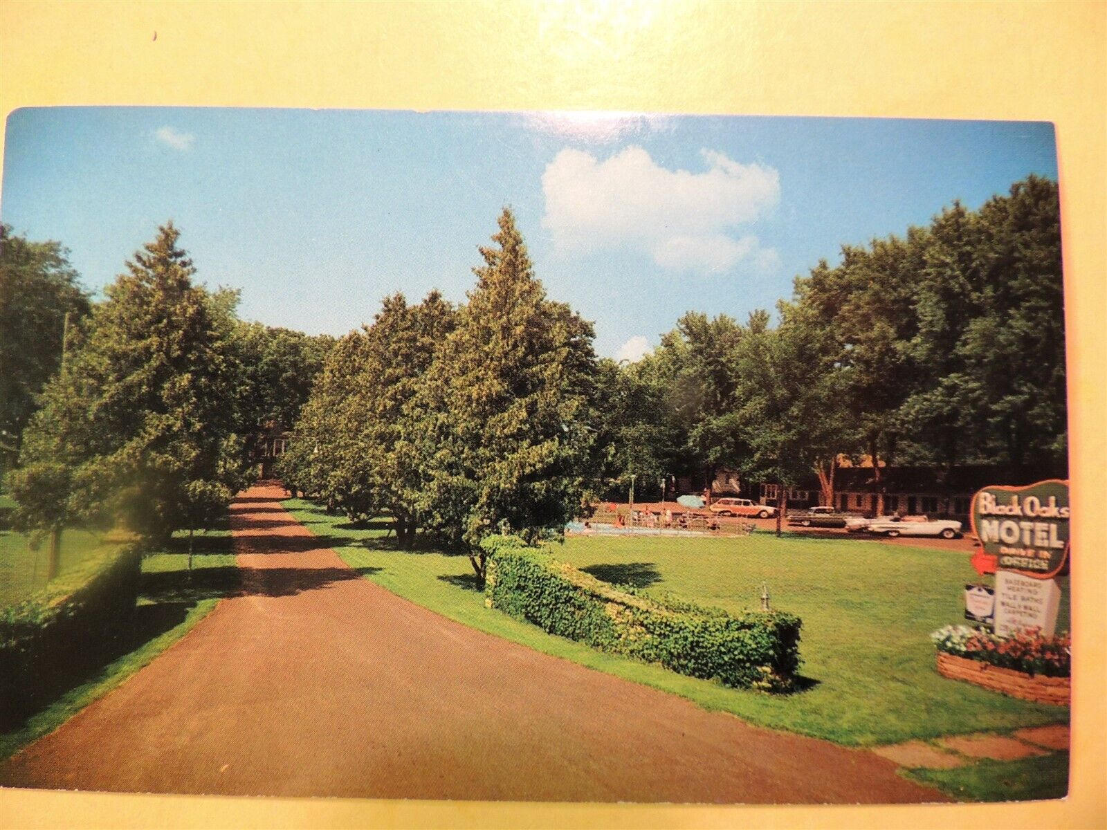 Black Oaks Motel Wisconsin Dells Wisconsin vintage postcard 