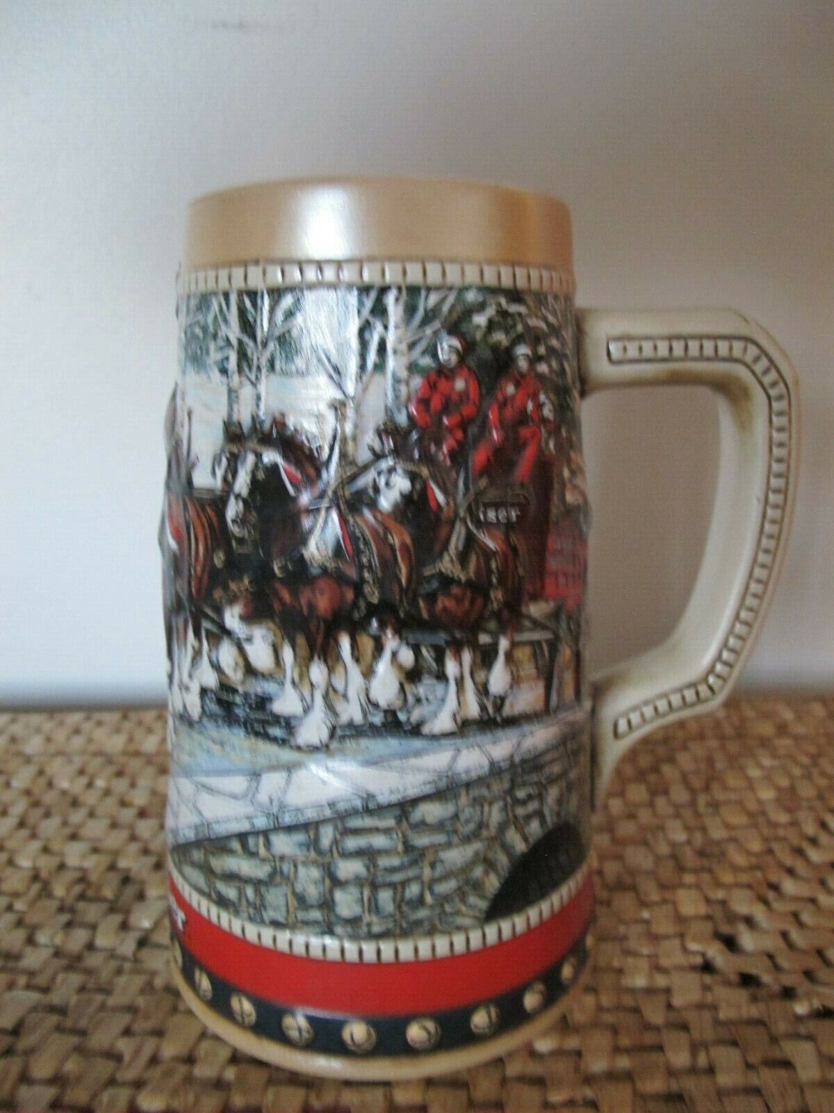 Collectable Ceramic Budweiser Mug 1988 Handcrafted Expressly Anheuser-Busch  