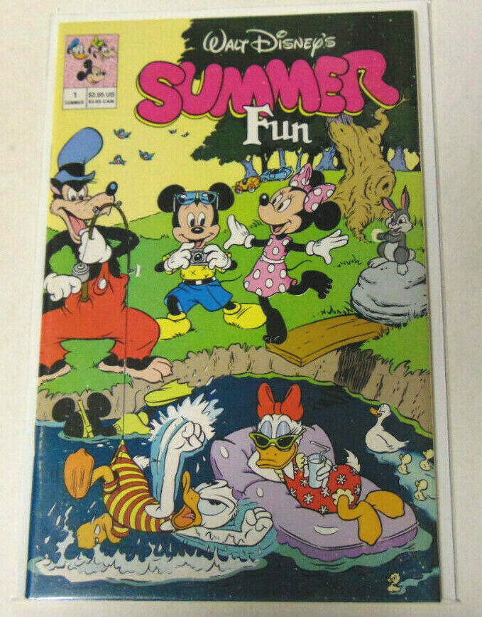 Walt Disney's Summer Fun #1 VF+ 1991 Donald Duck Mickey Mouse