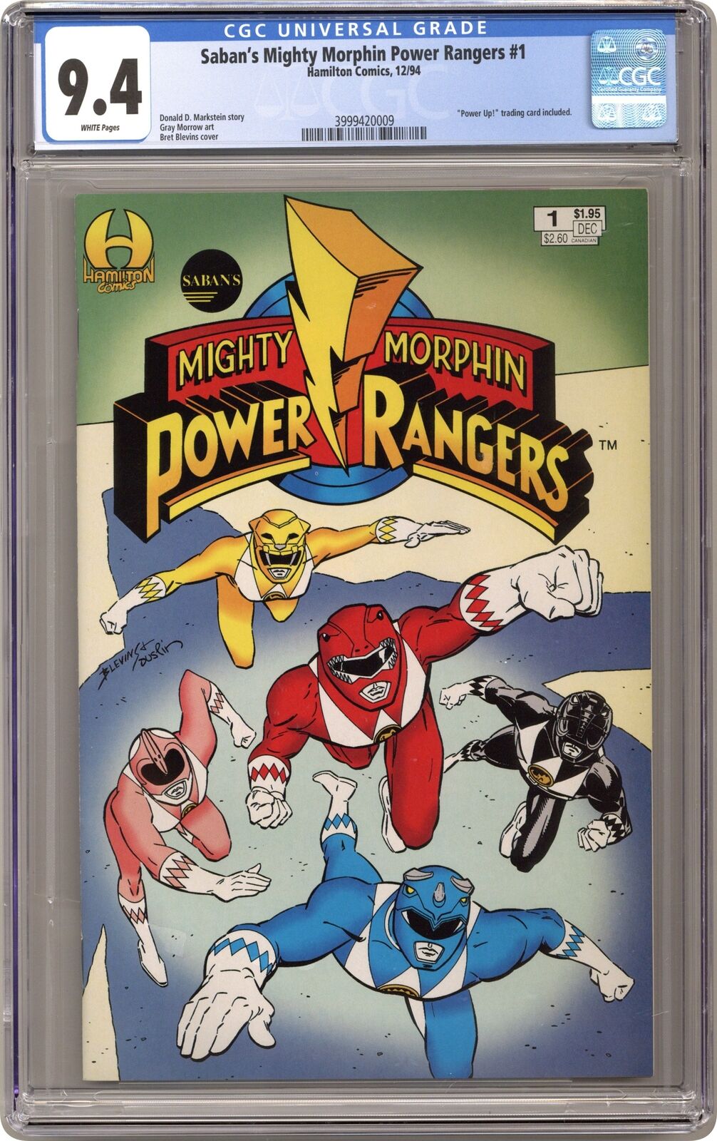 Mighty Morphin Power Rangers #1 CGC 9.4 1994 3999420009