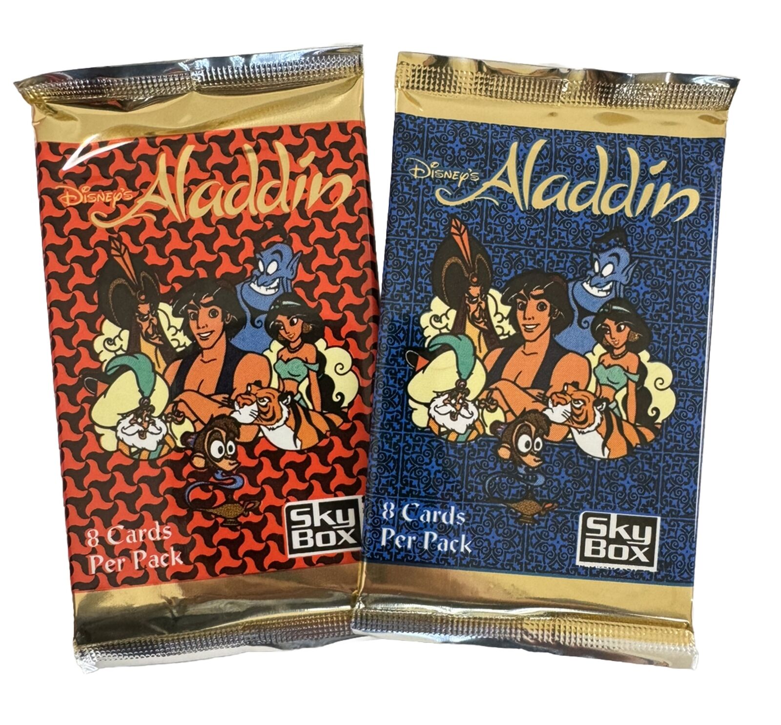 Vintage 1993 Skybox Aladdin Trading - Set Of 2 Packs - Sealed