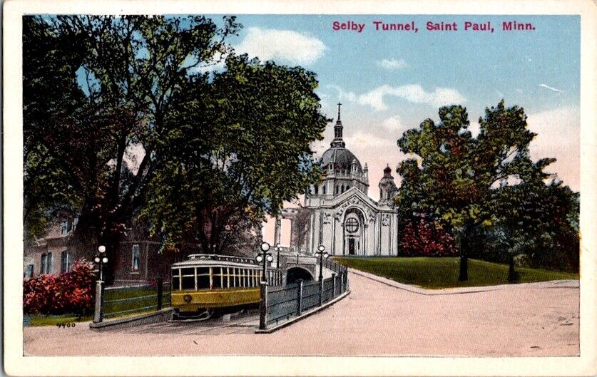 Vintage Postcard Selby Tunnel Saint St Paul MN Minnesota                   F-512