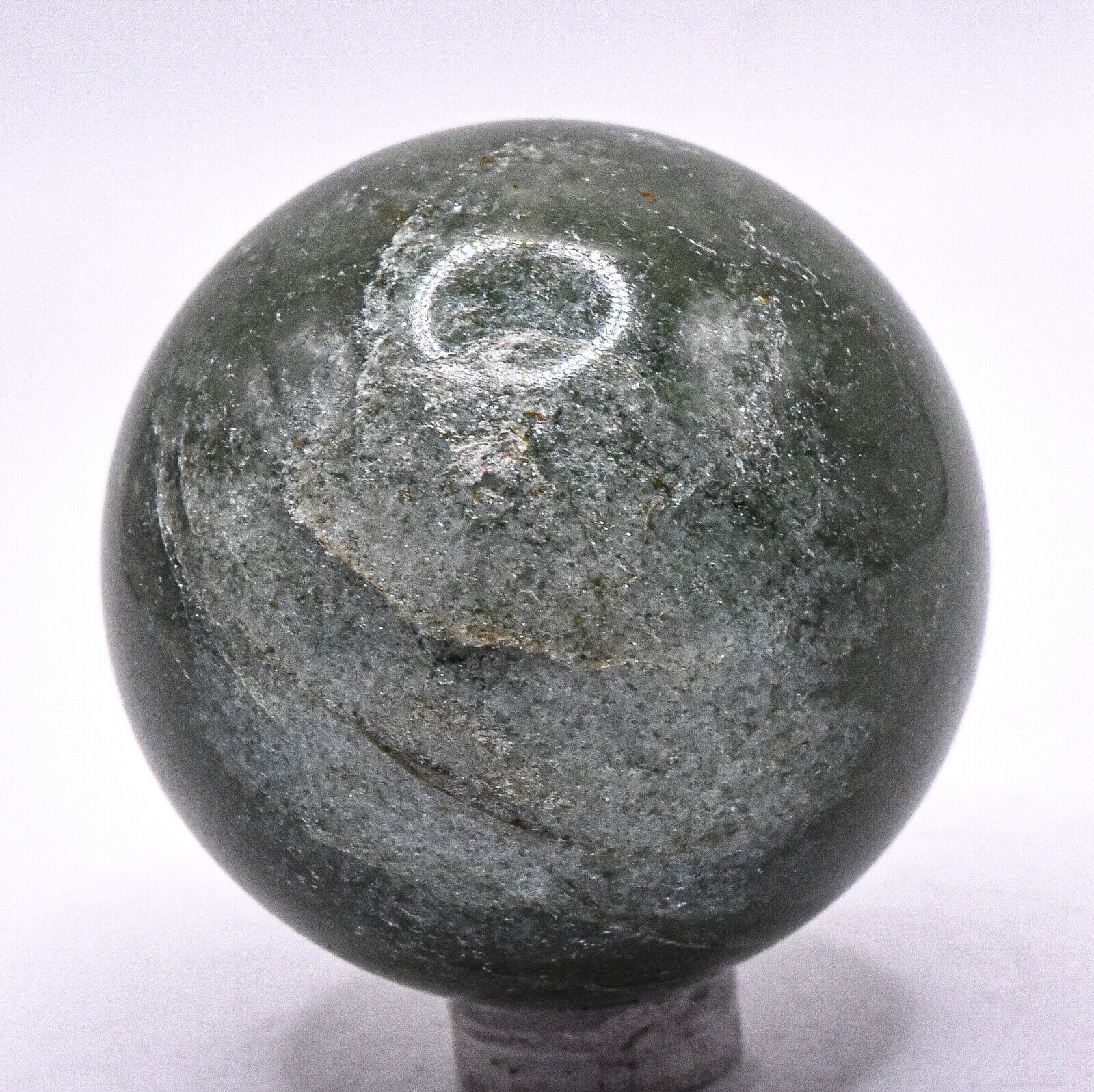 47mm Green Aventurine Quartz Sphere Polished Sparkling Crystal Mineral - India