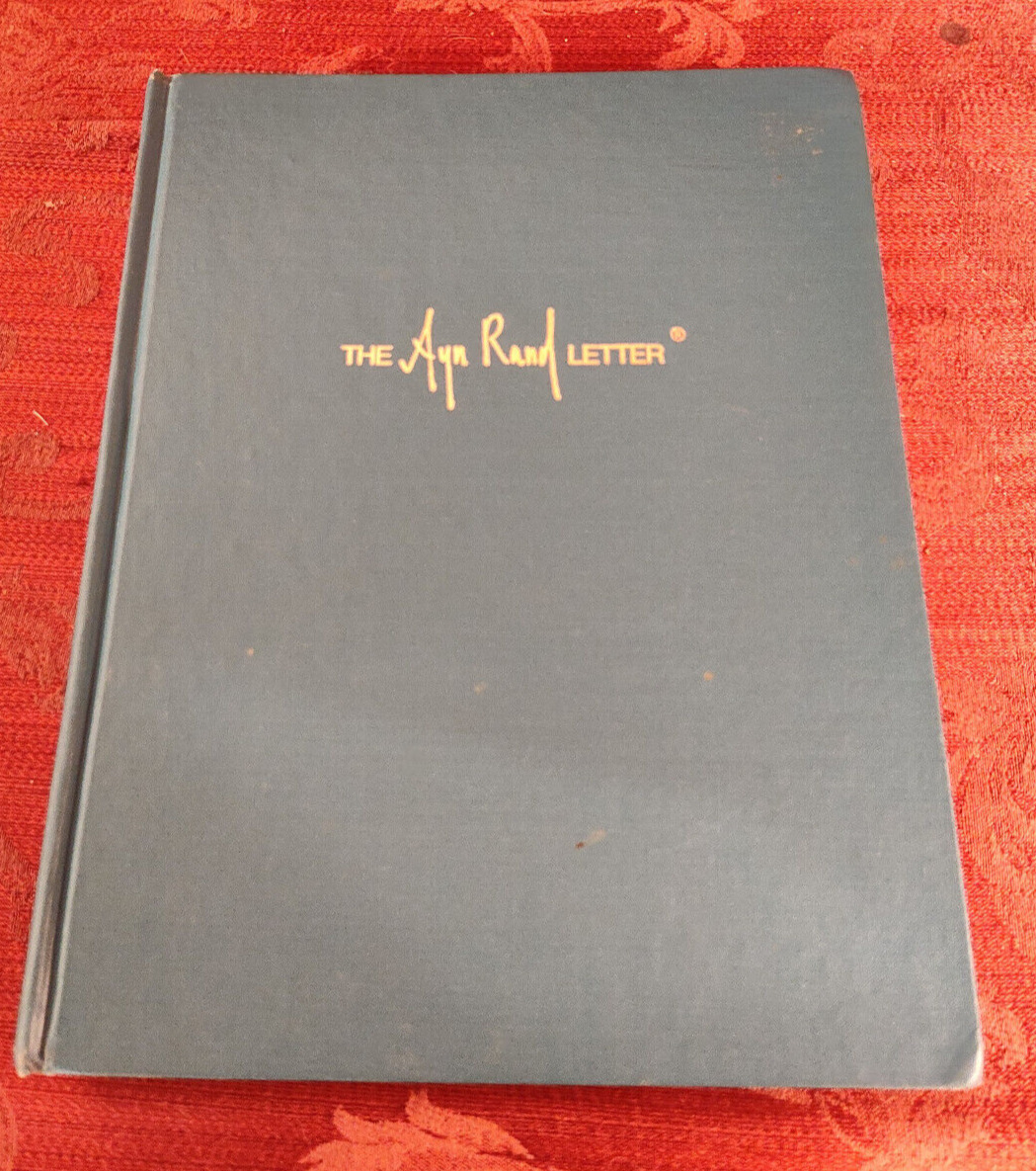 RARE AYN RAND LETTER complete Bound FIRST EDITION 1971-1975