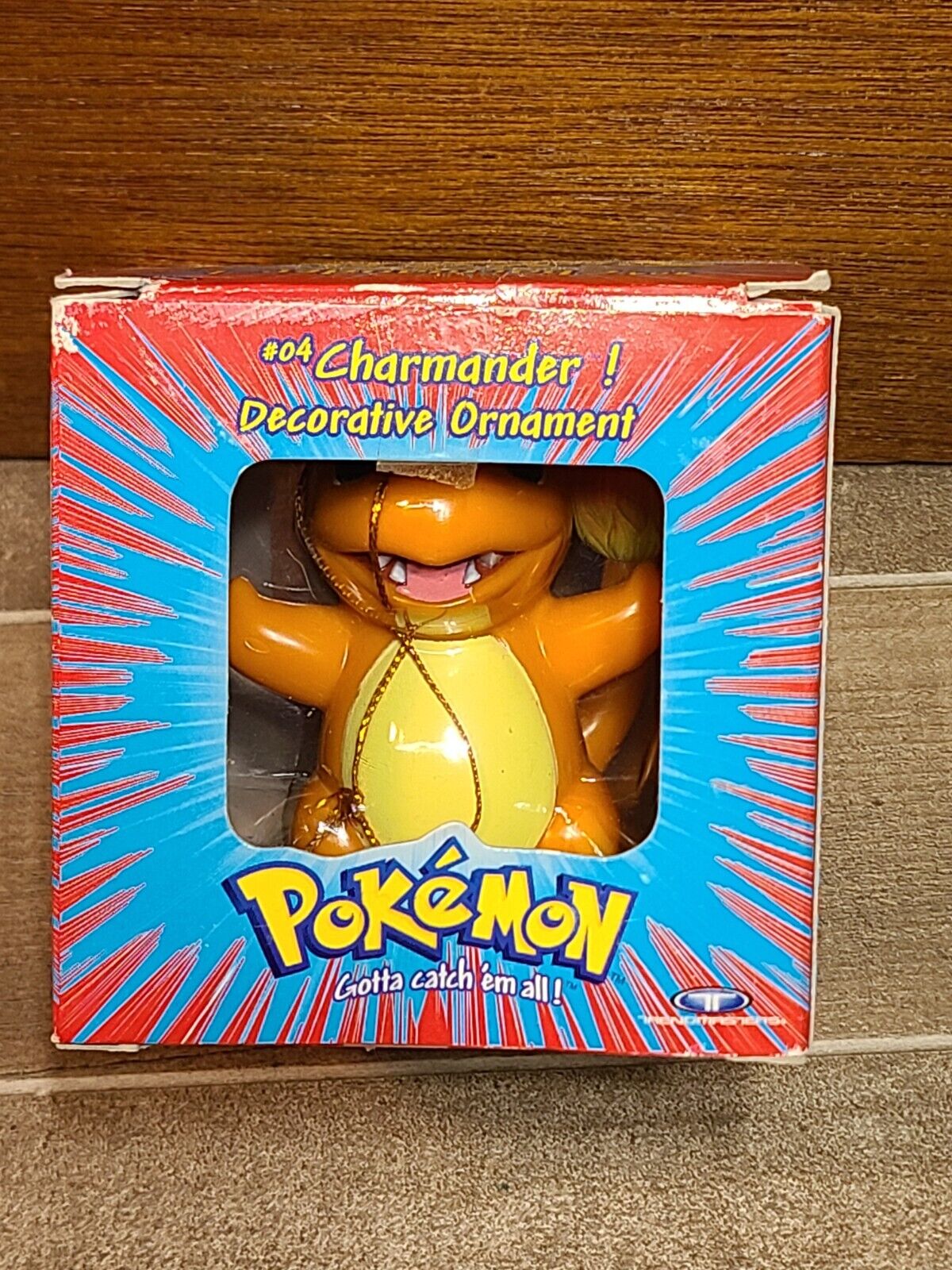Vintage 1999 Nintendo Pokemon Christmas Ornament Charmander in Box