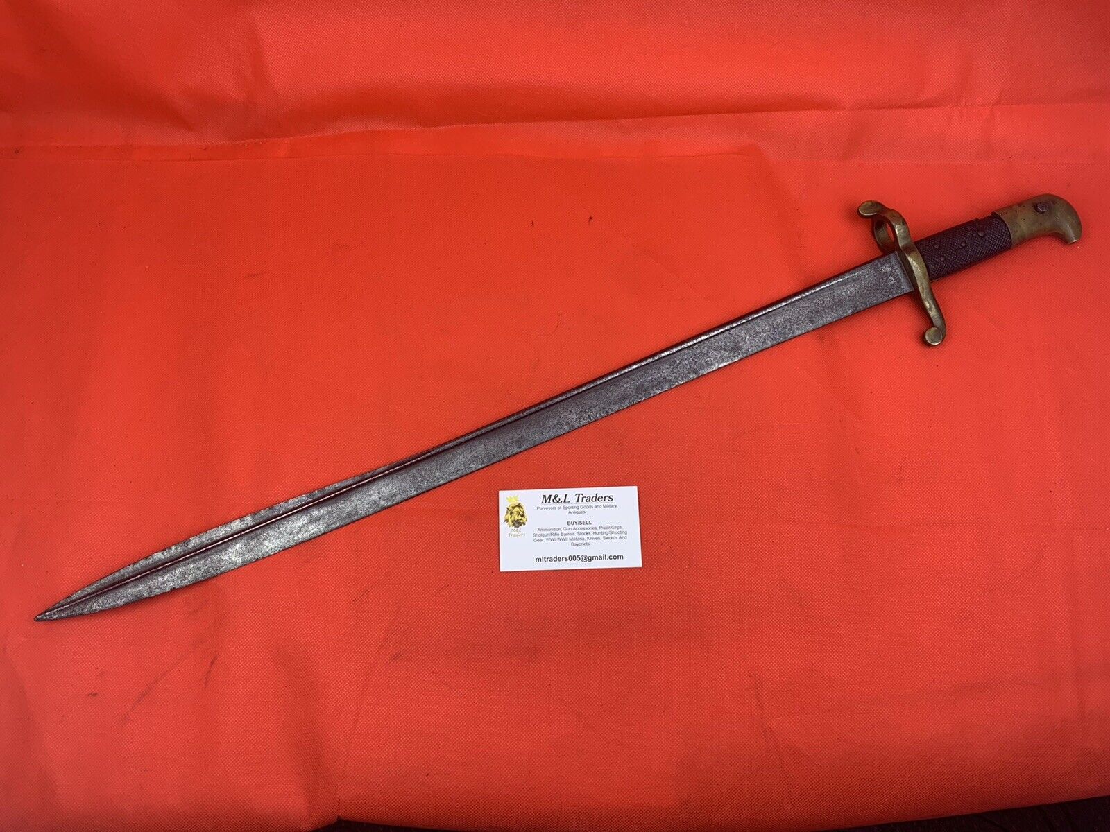 Original Crimean War 1855 Lancaster Rifle Bayonet British German Blade Sword