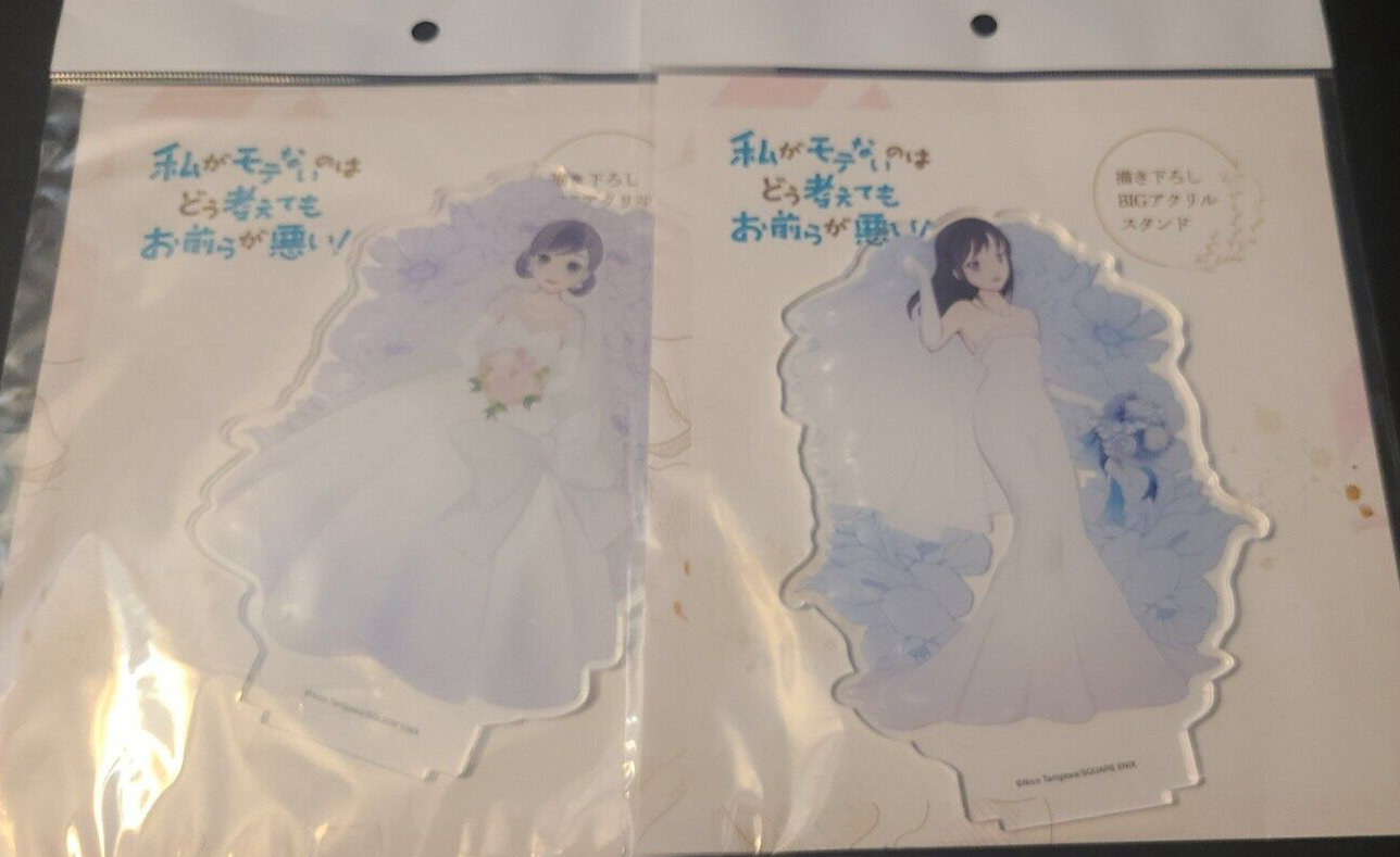 Watamote Wedding Acrylic stands Tomoko Kuroki and Tamura Yuri (no matter how i-)