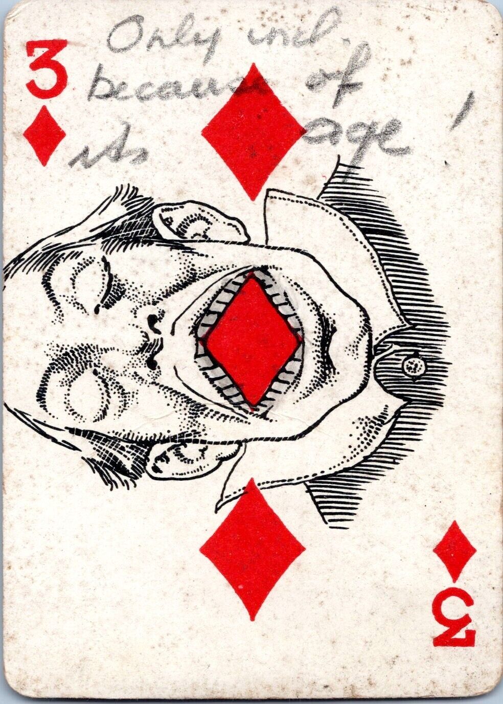 1916 Tranformation Single Swap Playing Card - Florence & Bland Holt