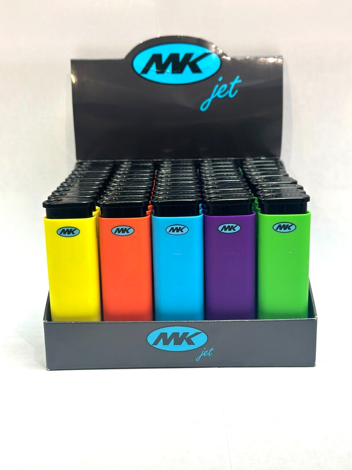 50 Ct Assorted Colors, Refillable Windproof Lighters Mk Lighters