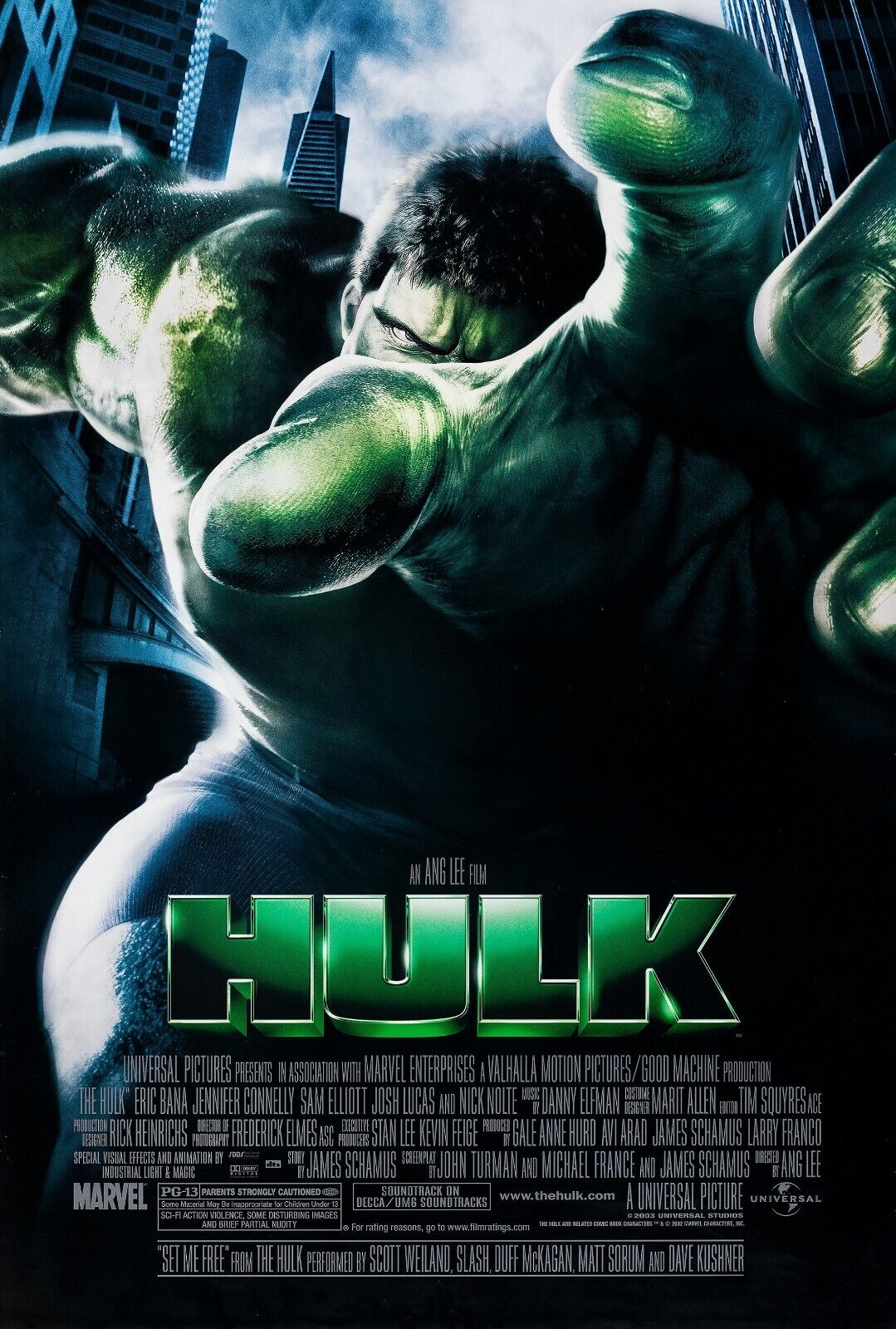 HULK Movie Poster 2003 - 11x17 Inches | NEW USA