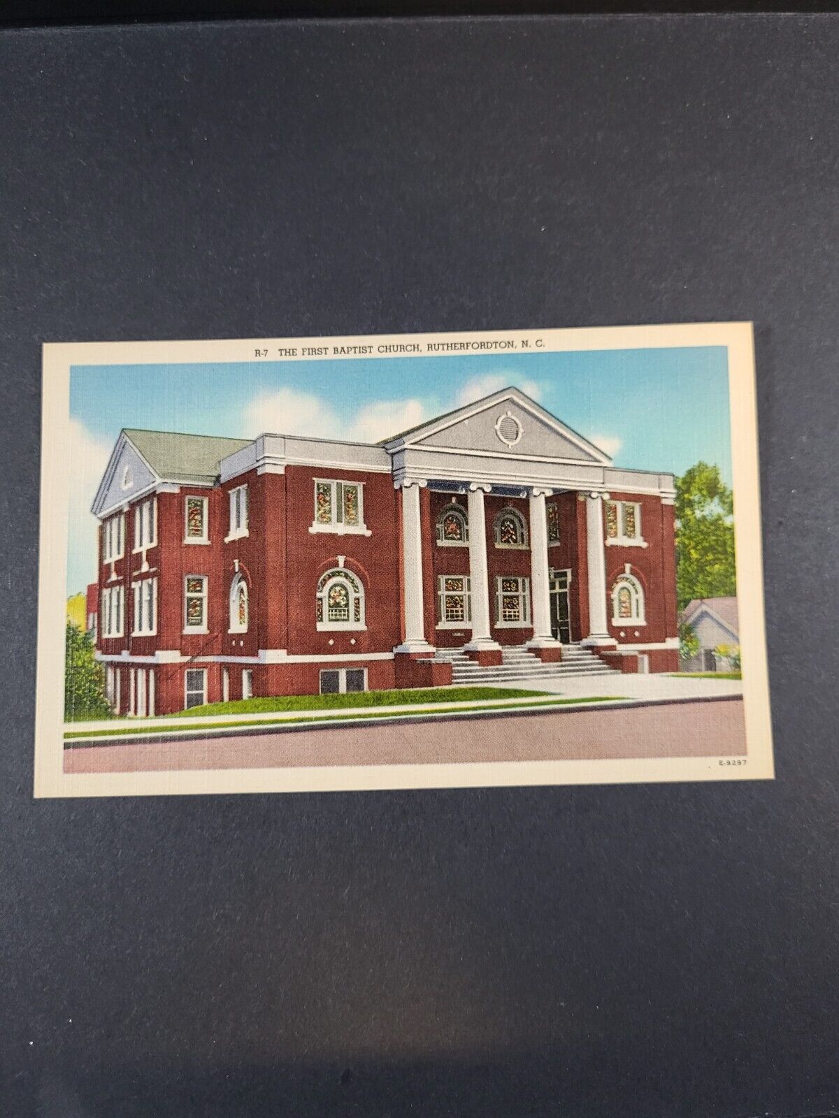 Postcard The First Baptist Church Rutherfordton N.C. 806