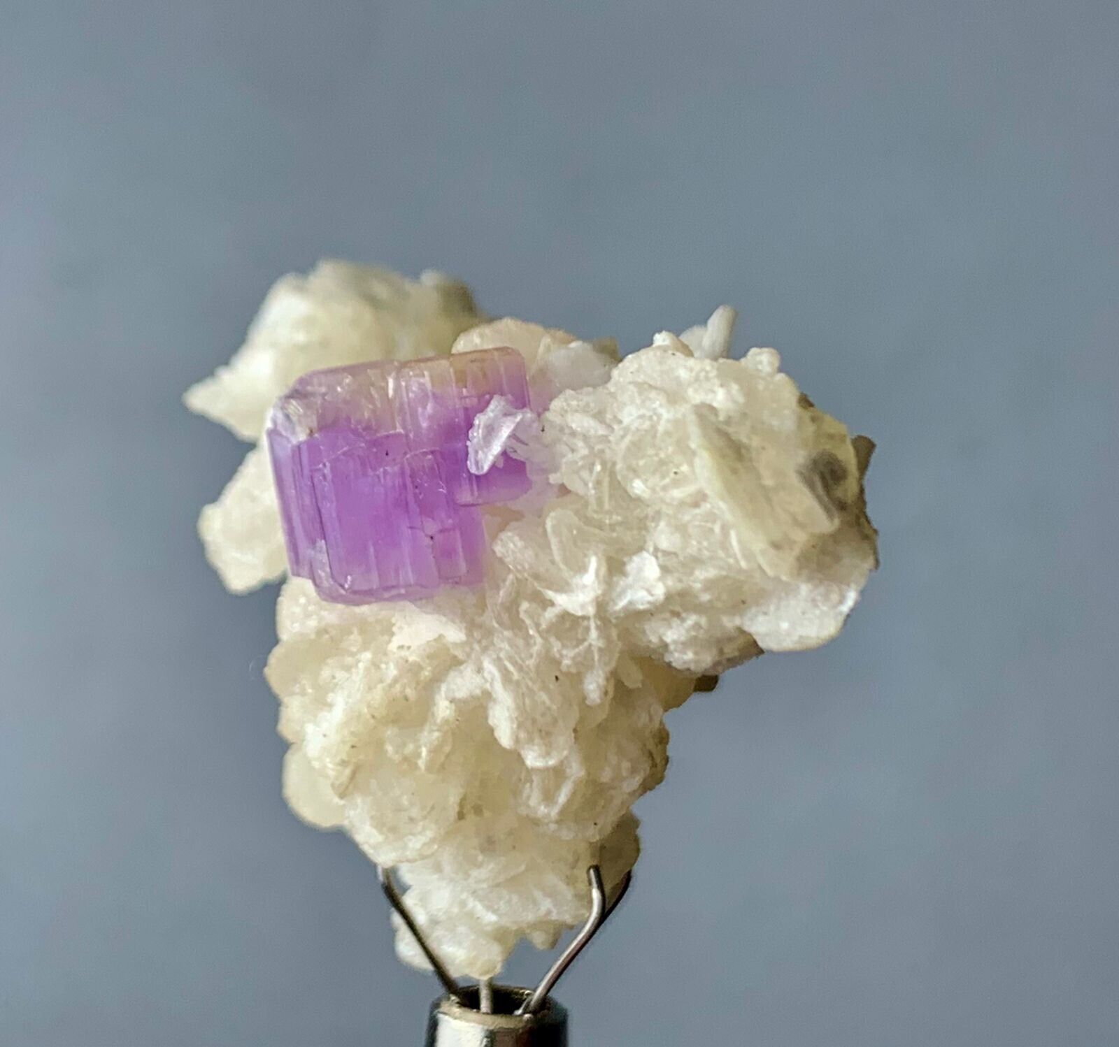 43 Cts Beautiful Terminated Purples  Aptite Crystal with Feldspars @ Afghanistan