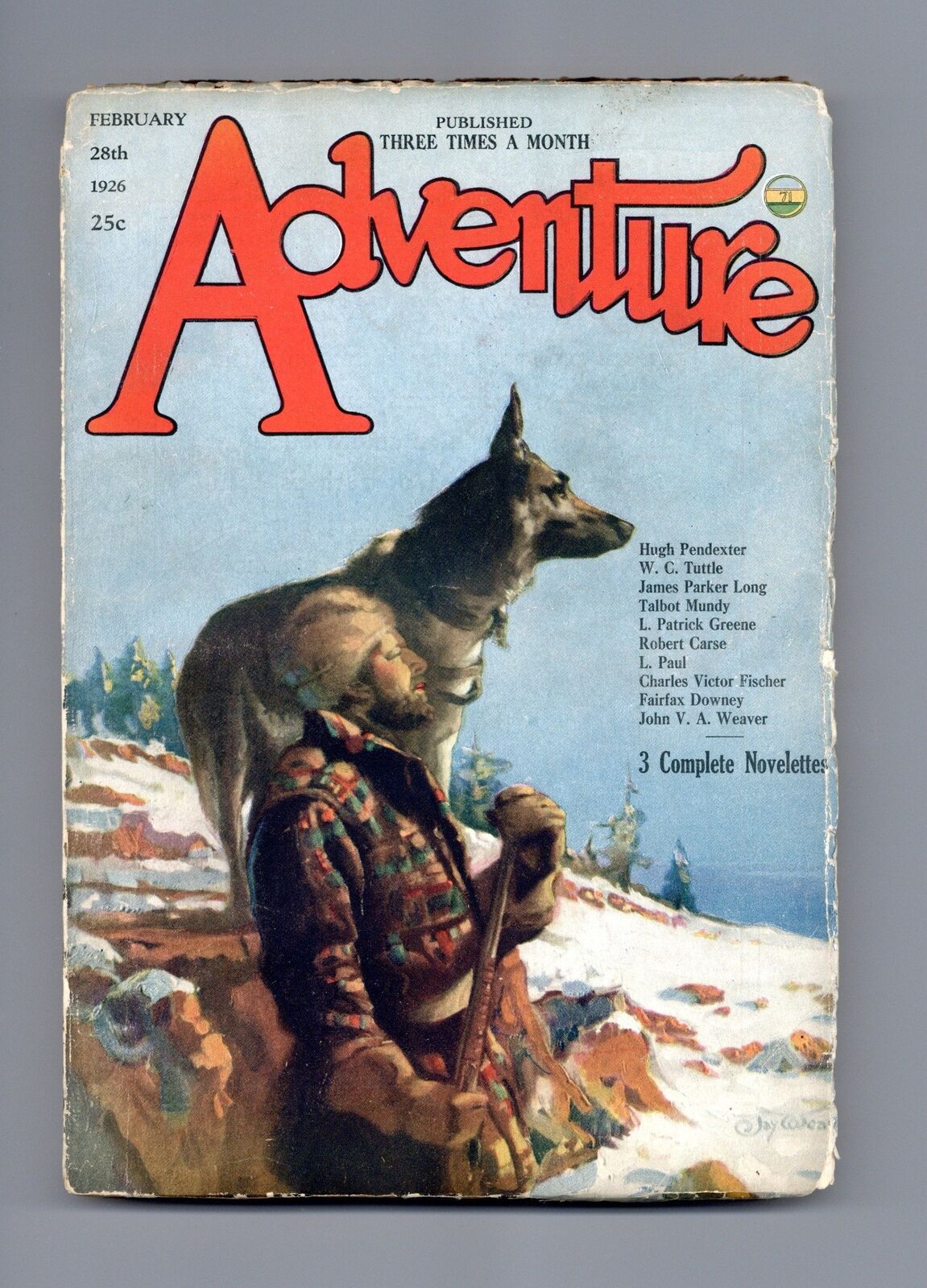 Adventure Pulp/Magazine Feb 28 1926 Vol. 57 #3 VG- 3.5