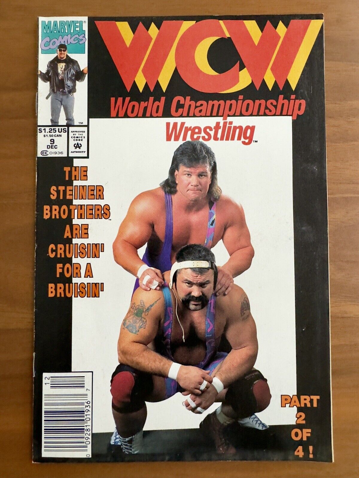 WCW World Championship Wrestling # 9 Newsstand marvel WCW VF/VF+