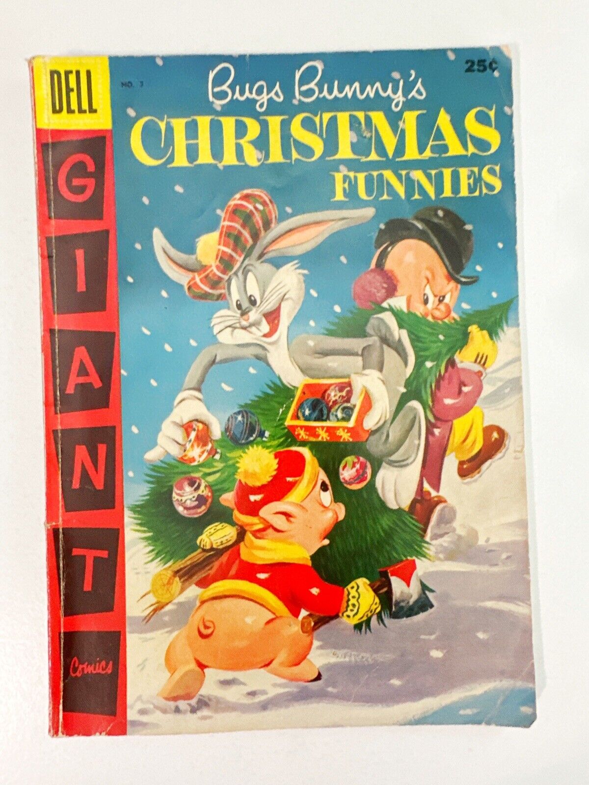 Bugs Bunny\'s Christmas Funnies #7 | 1st app Speedy Gonzales | Dell Giant 1956
