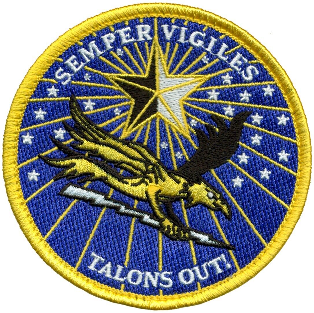 USAF 965th AIRBORNE AIR CONTROL SQUADRON – SEMPER VIGILES – TALONS OUT PATCH