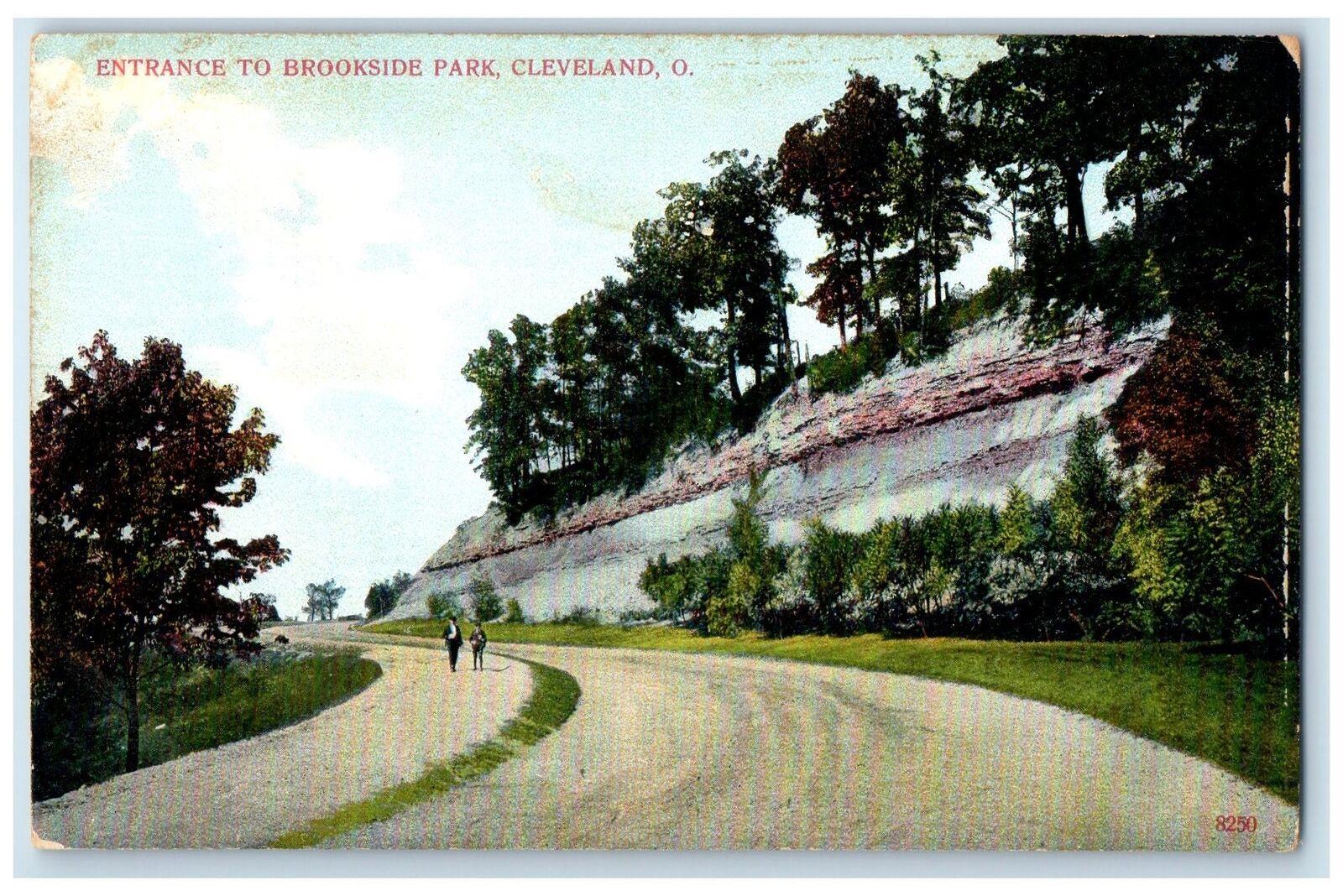c1910\'s Entrance To Brookside Park Cleveland Ohio OH Unposted Vintage Postcard