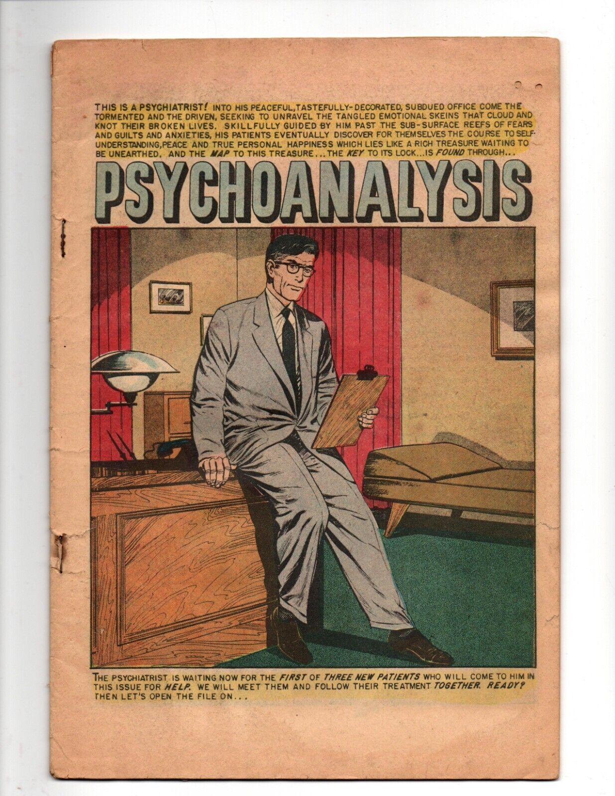 Psychoanalysis #1 coverless 1955 EC Comics